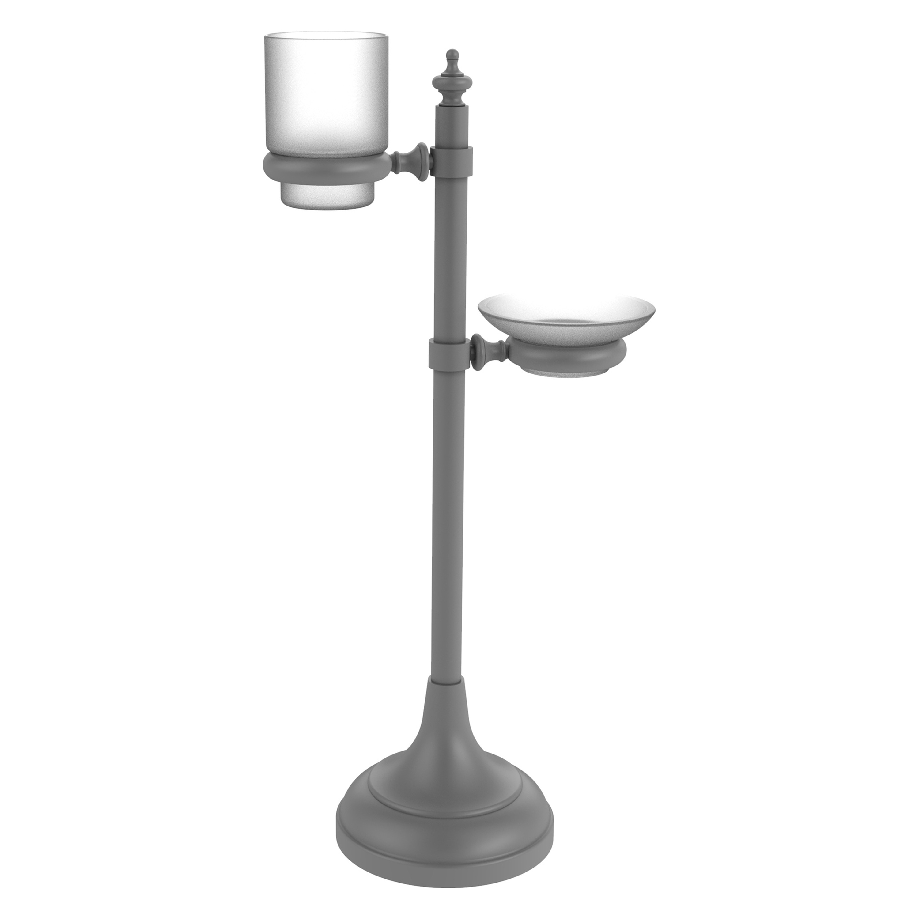 Allied Brass TS-23-GYM Matte Gray Brass Styling rack