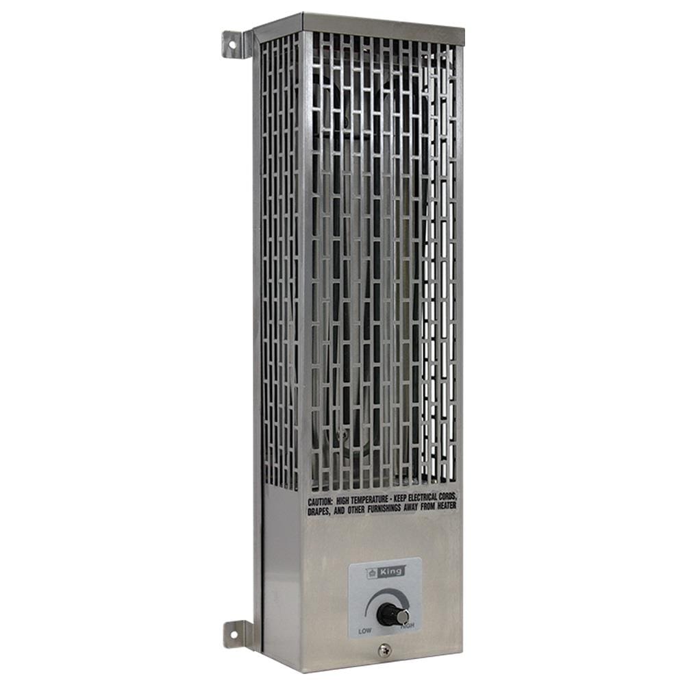 KING Up to 500-Watt 120-Volt Convection Heater (3.25-in L x 17-in H Grille)  at