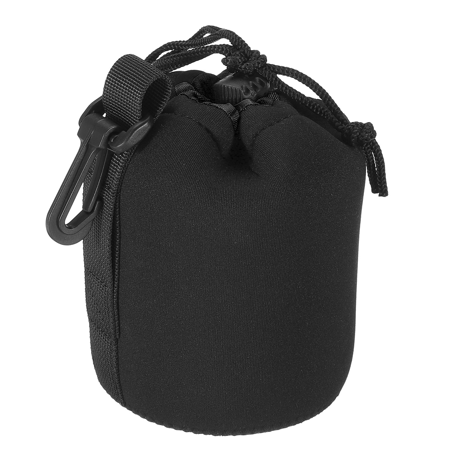 PATIKIL Camera Lens Bag 3.3 Inch ID x 5.5 Inch H Drawstring Lens Pouch with Thick Protective Neoprene Lens Case for DSLR Camera Lens Water Coffee Cups Black #S25122200UX8115