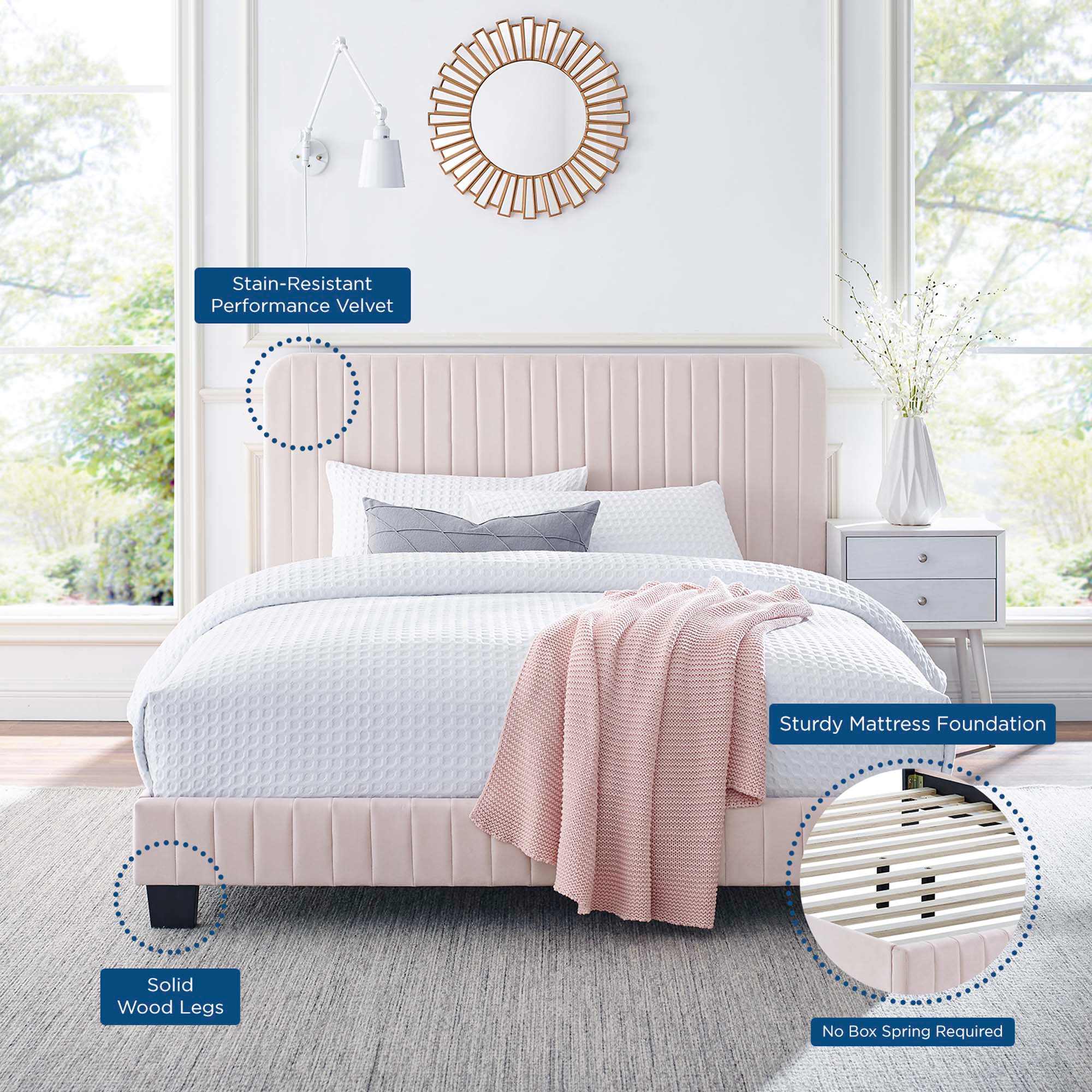 Modway MOD-6334-PNK beds - View #3