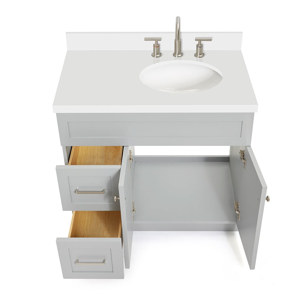 ARIEL F037SRWQOVOGRY Bath-Vanity-Combo - View #9