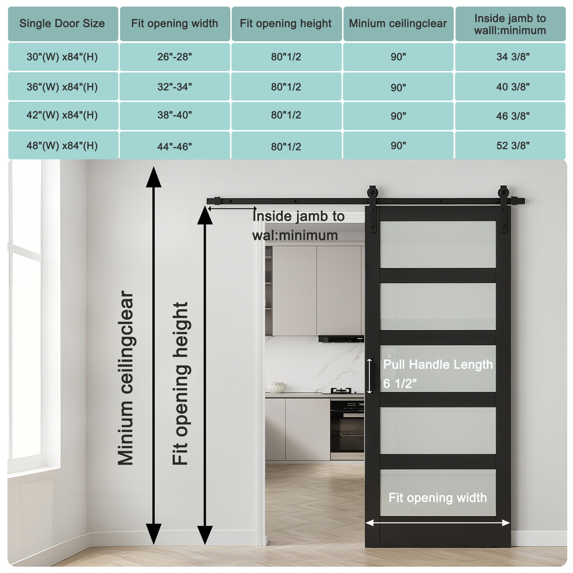 AINLARRY GC-5G-SC-42 Barn-Doors - View #4