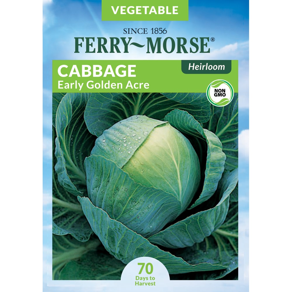 Ferry-Morse 914631.219.641179 Cabbage Acre Early Golden Vegetable Seeds 0.6 Gram(s)