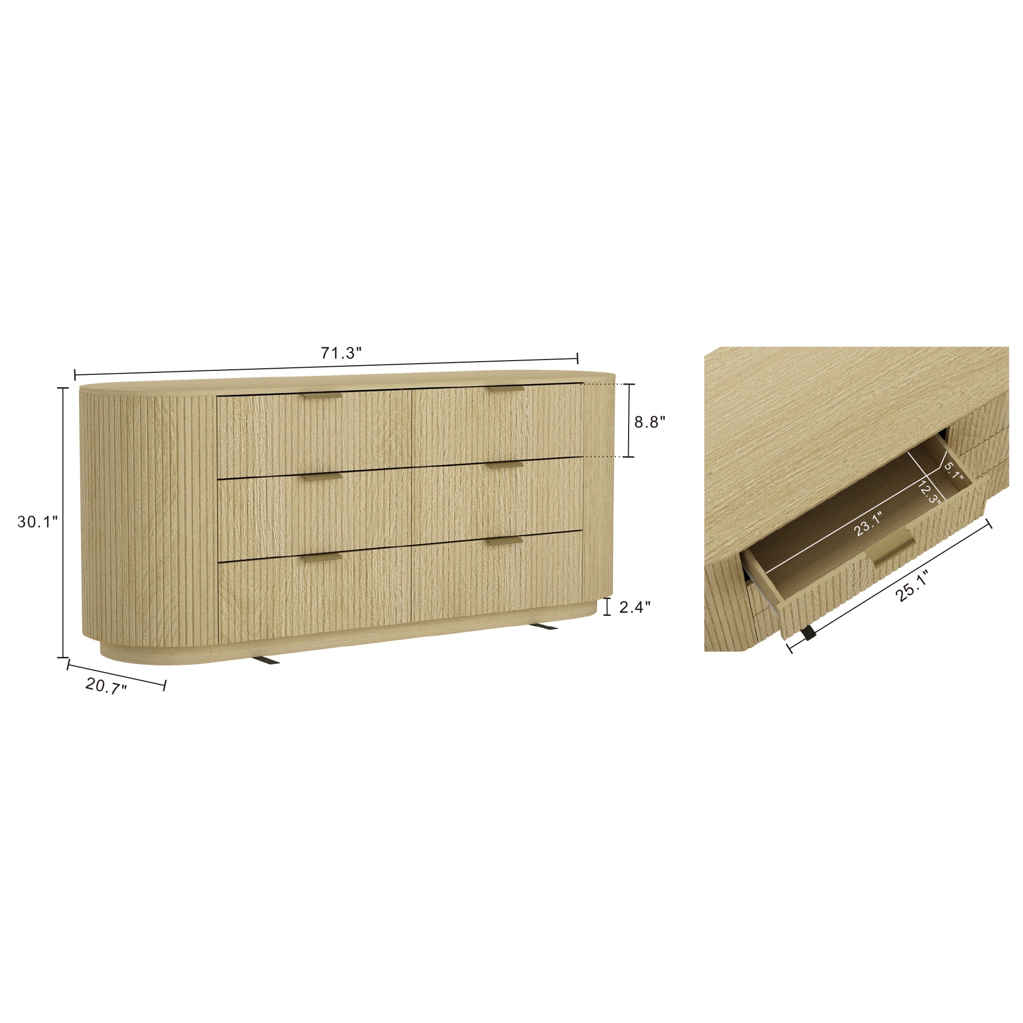 Manhattan Comfort DR010-GNO dressers - View #3