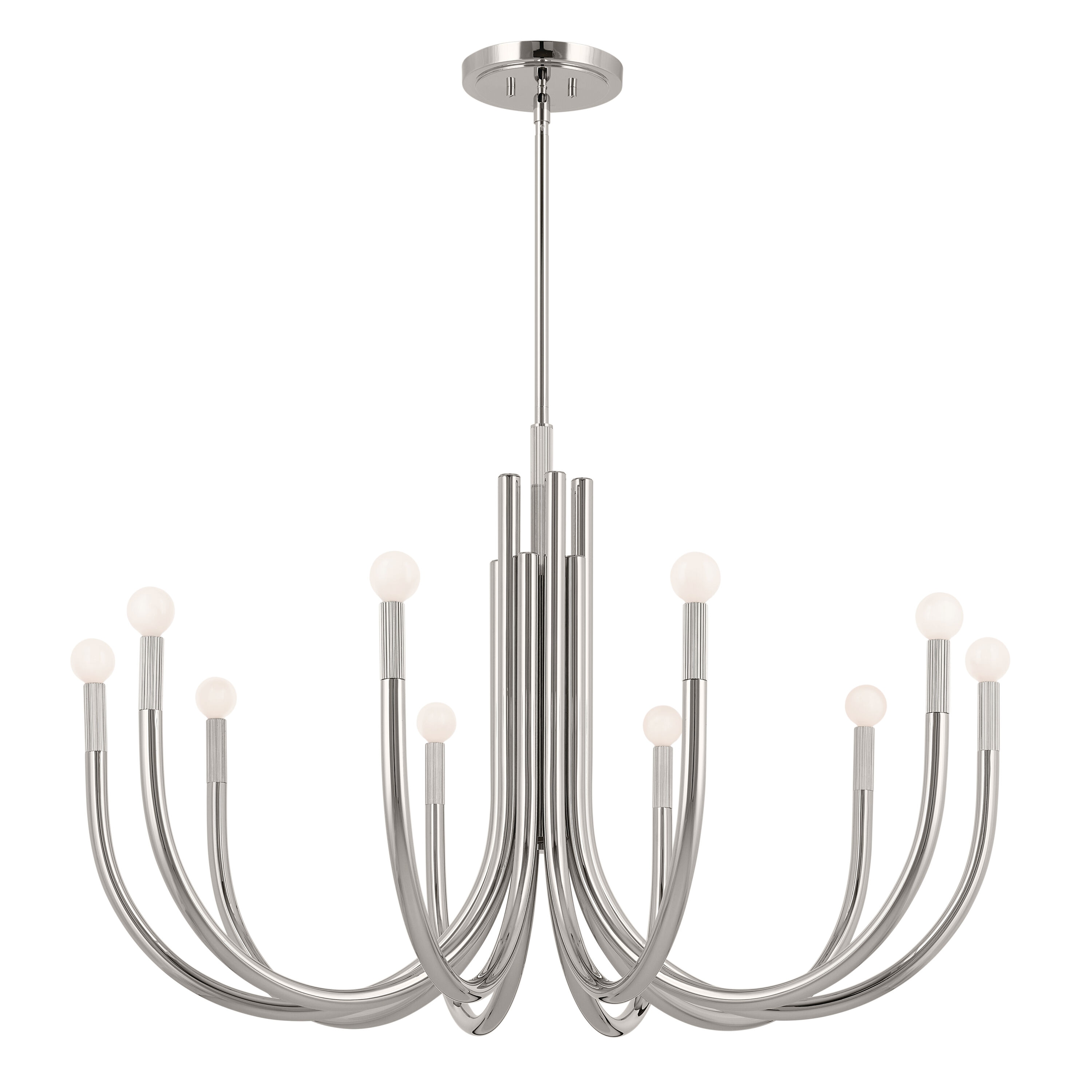 Kichler Odensa 10-Light Black Modern/Contemporary Chandelier