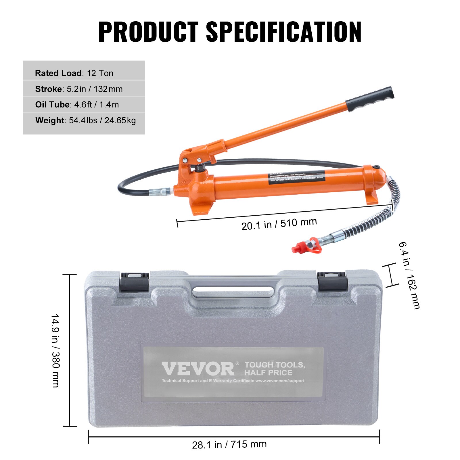 VEVOR GJ2M12TYYFLD00001V0 jacks - View #8