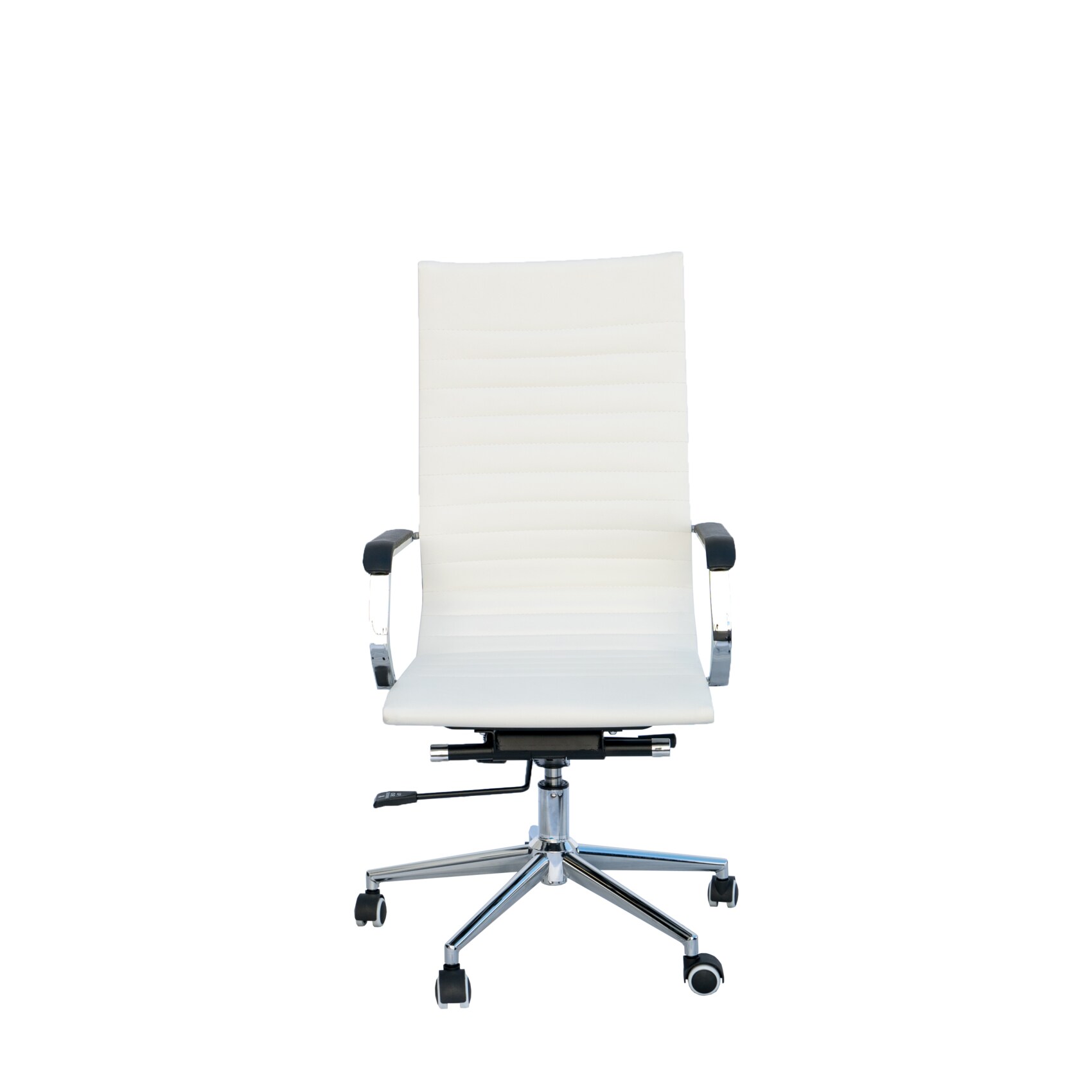 serge white high back swivel office chair