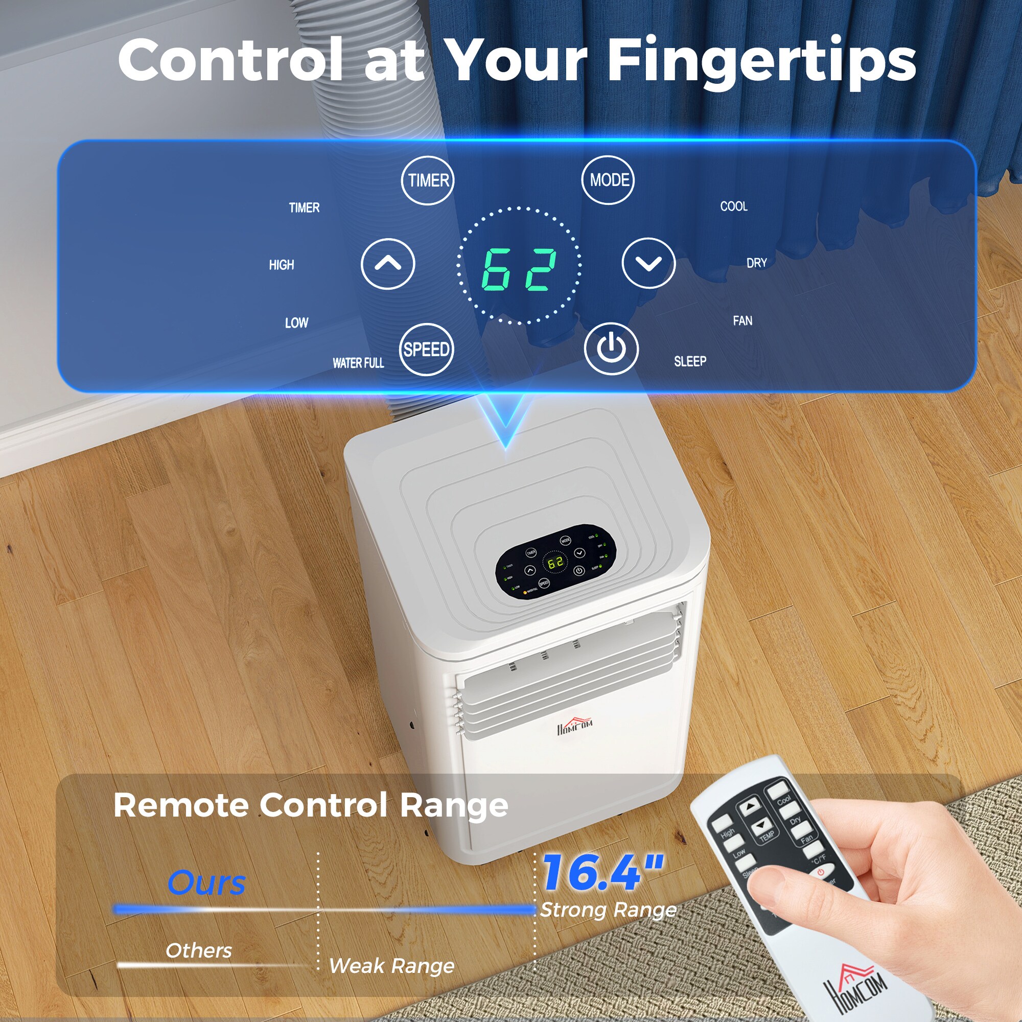 HomCom 823-041V80CW Portable-Air-Conditioners - View #5