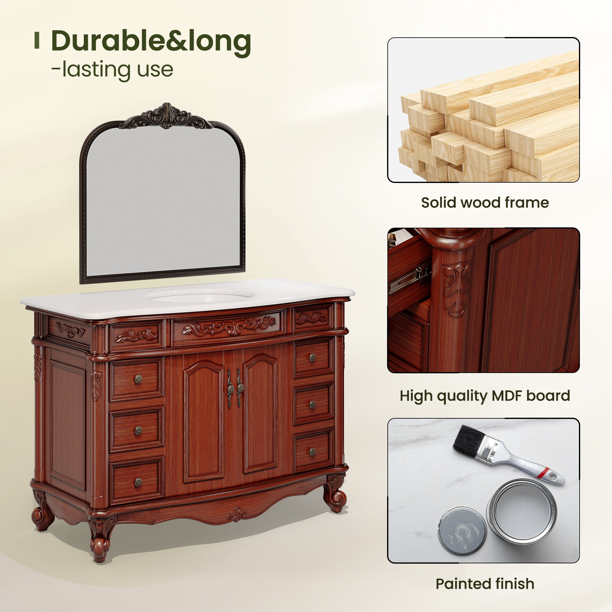 VOUA DXRCJ-SJD-GY Bath-Vanity-Combo - View #9