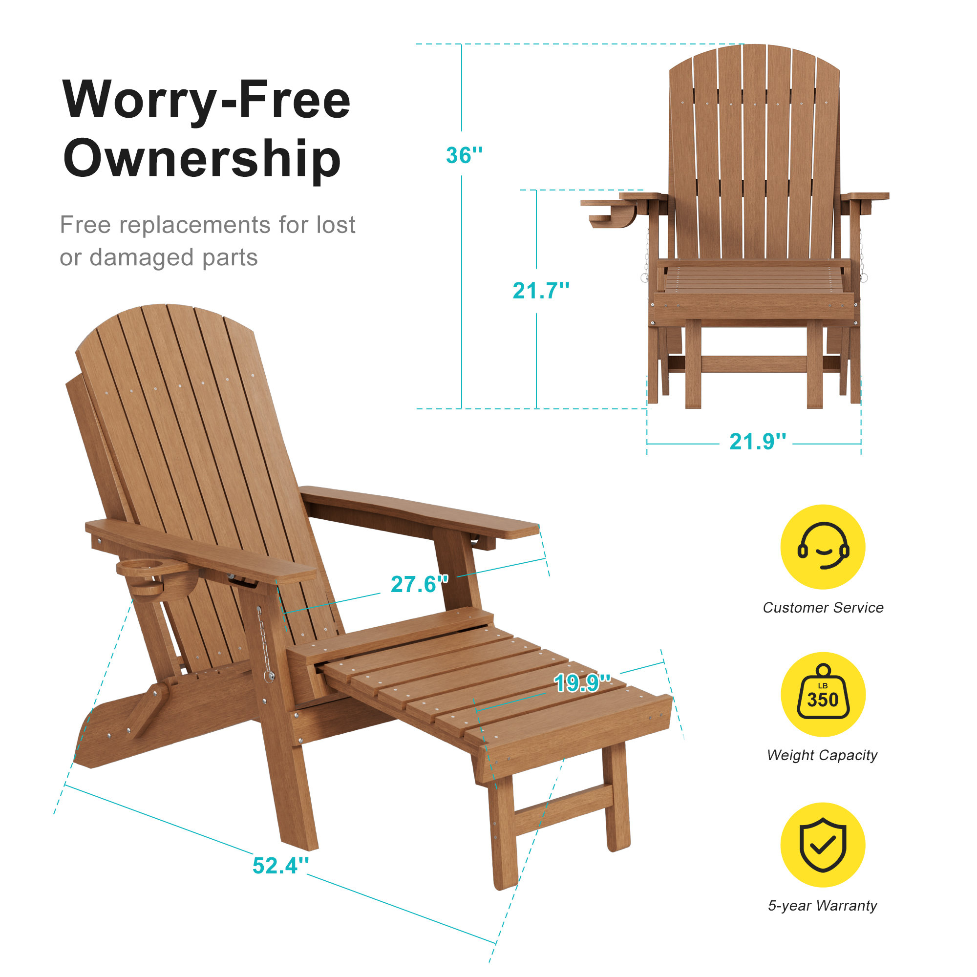 Livewood L-S-AR-38TK Patio-Chairs - View #2