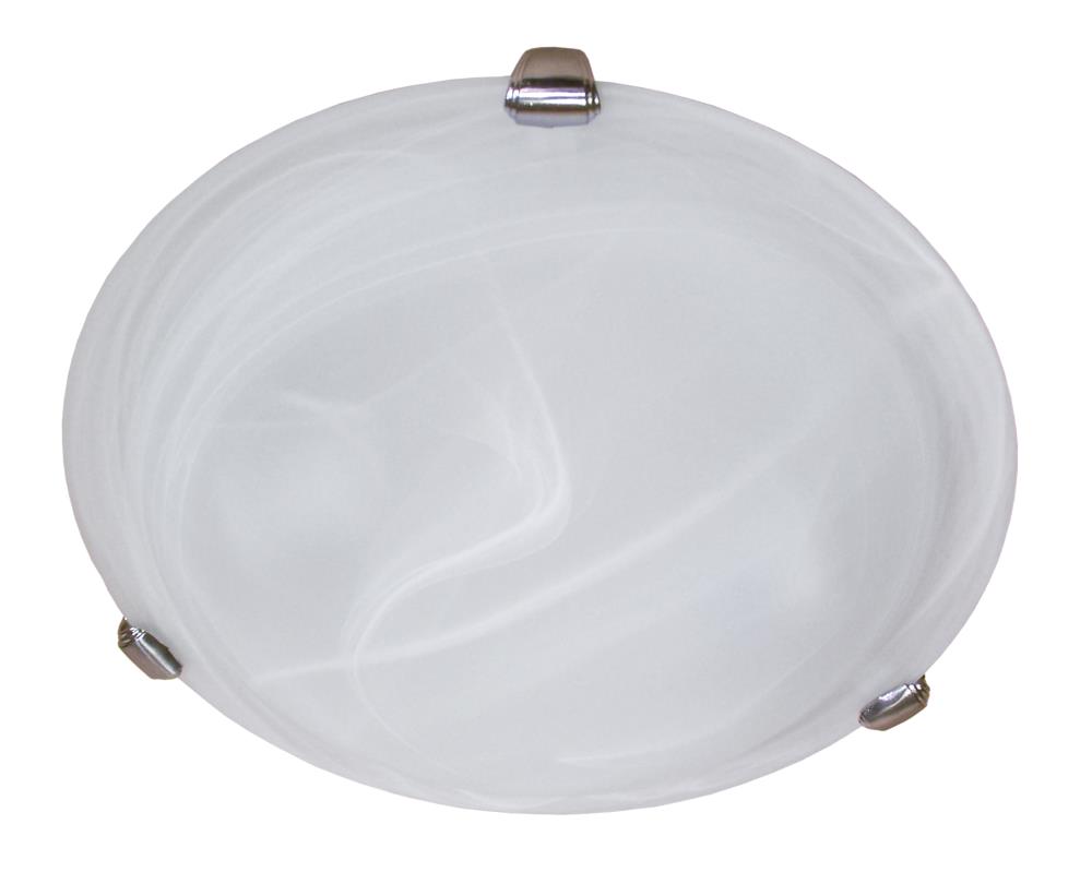 Whitfield Lighting FM412SS Lily 2-Light Satin Steel LED Flush Mount Light