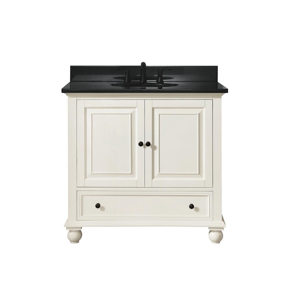 Avanity Thompson 37-in French White Undermount Single Sink Bathroom ...