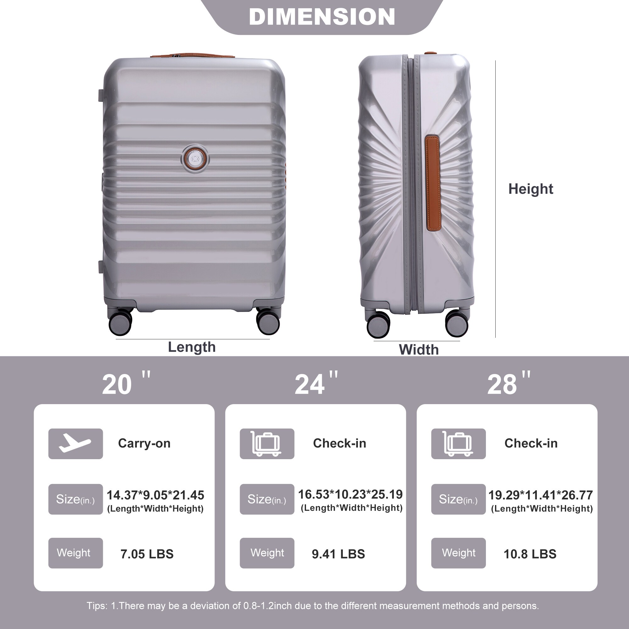 SINOFURN SYD9400004SL Luggage-And-Luggage-Sets - View #2