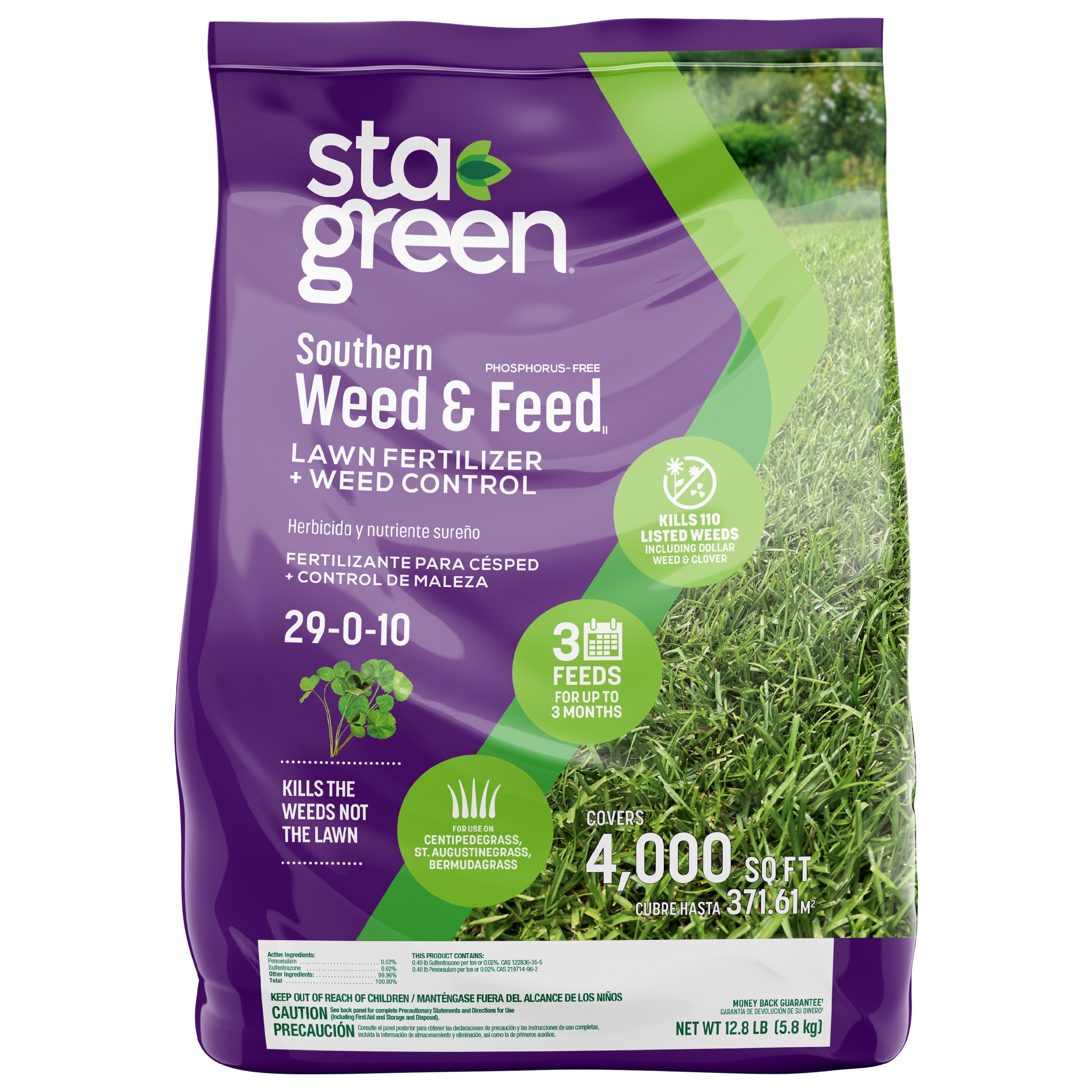 Sta-Green 100551490 12.8-lb 4000-sq ft 29-0-10 Weed Feed Fertilizer
