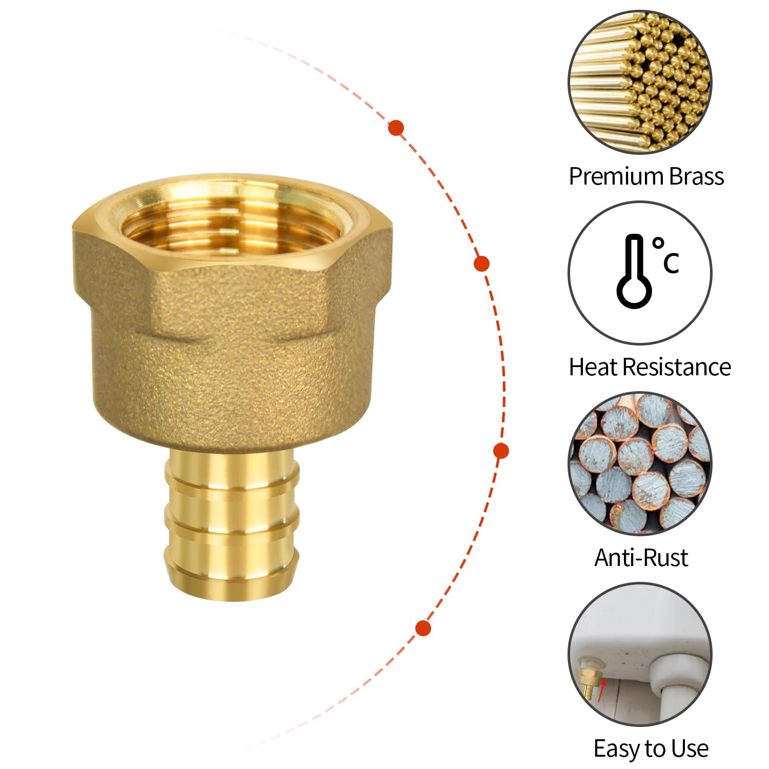 Misopily LMS0817M342 Pex-Crimp-Fittings - View #3