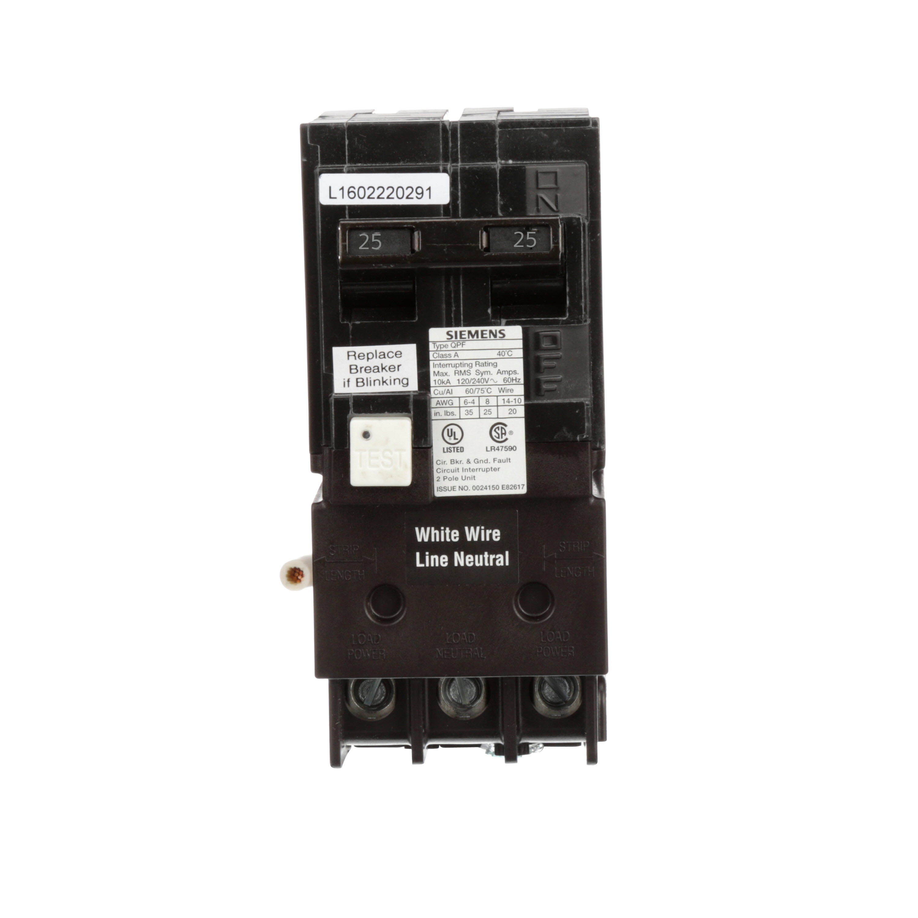 Siemens QPF 25-amp 2-Pole GFCI Circuit Breaker QF225AP Sansujyuku sansujyuku.com