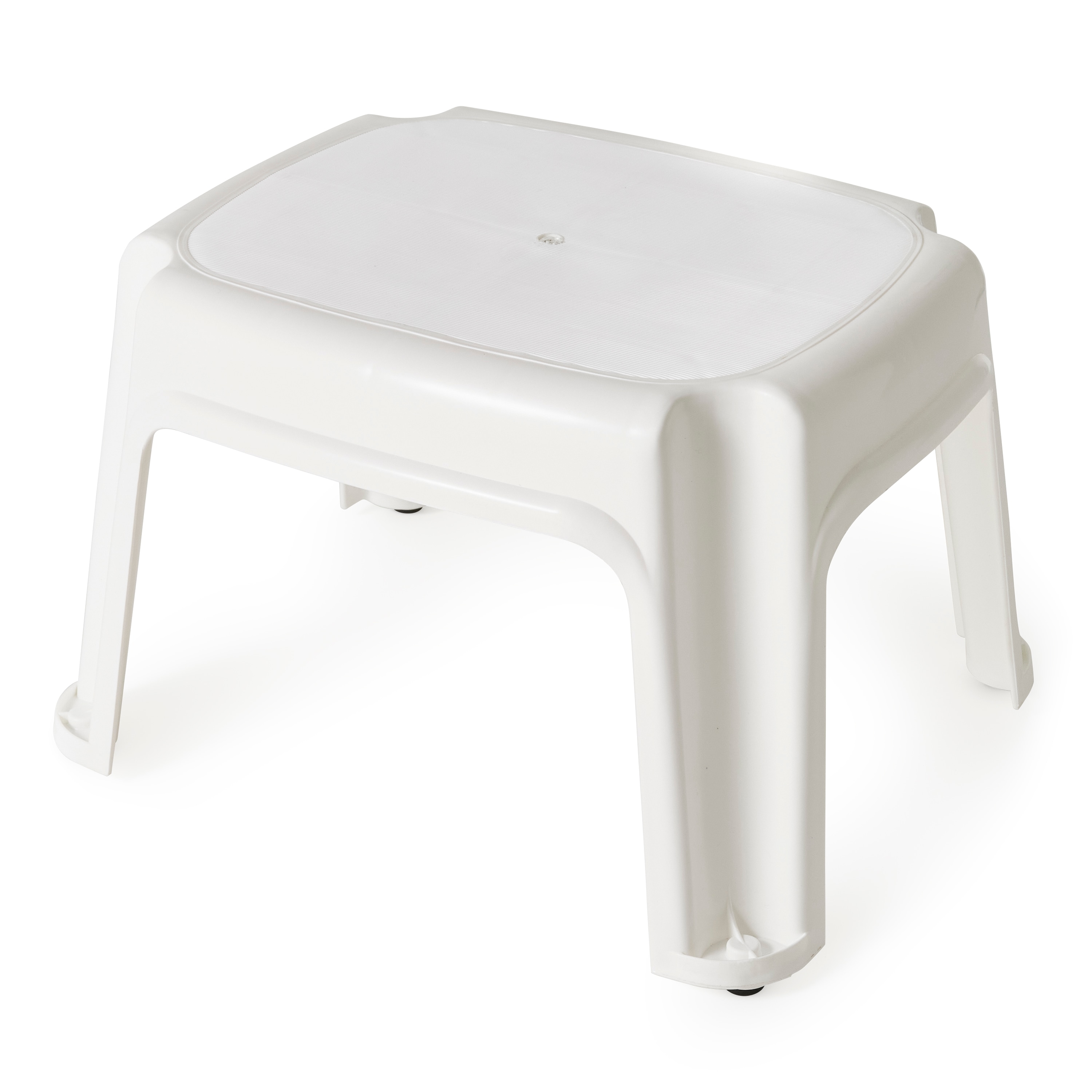 Gracious Living 180385 1 -Step 330-lb Capacity White Plastic Step Stool