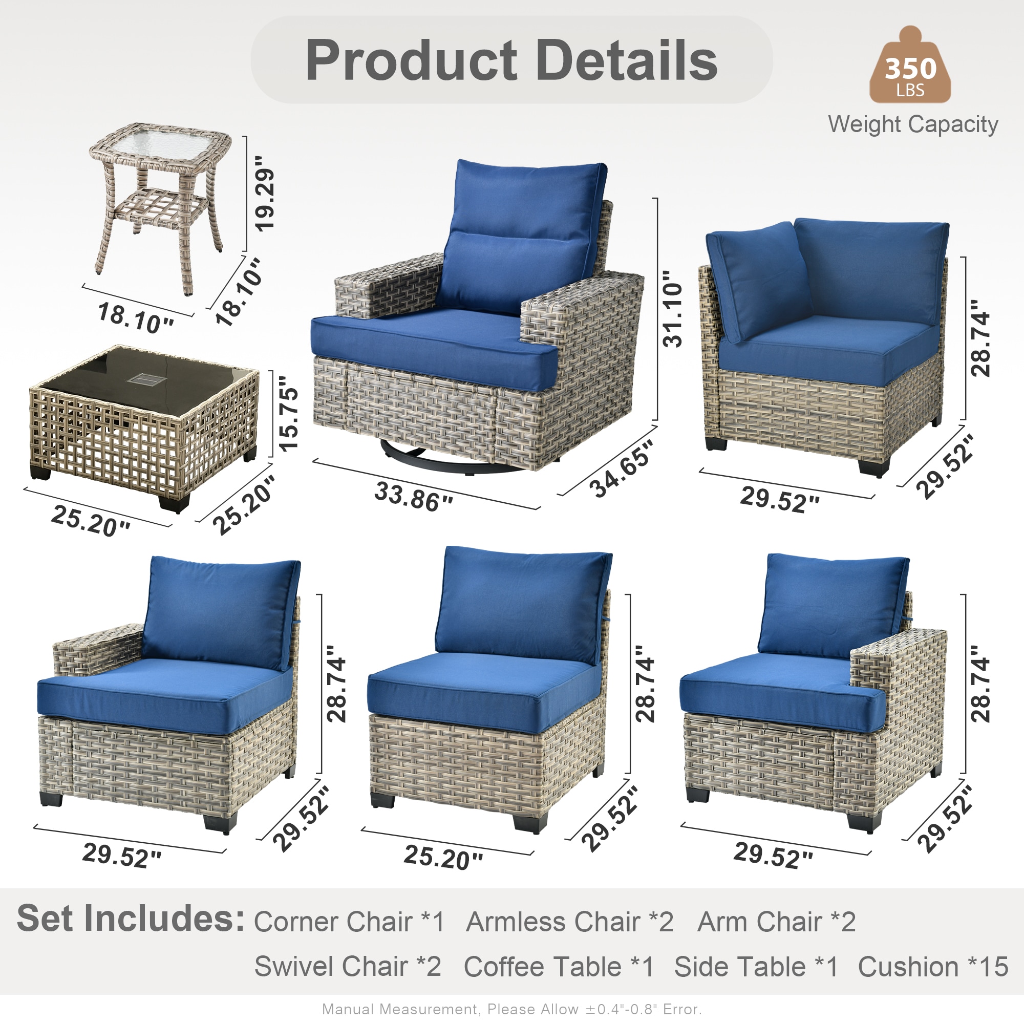 Caodoc L5-YZTBS7092-1 Patio-Sofas-Daybeds - View #7