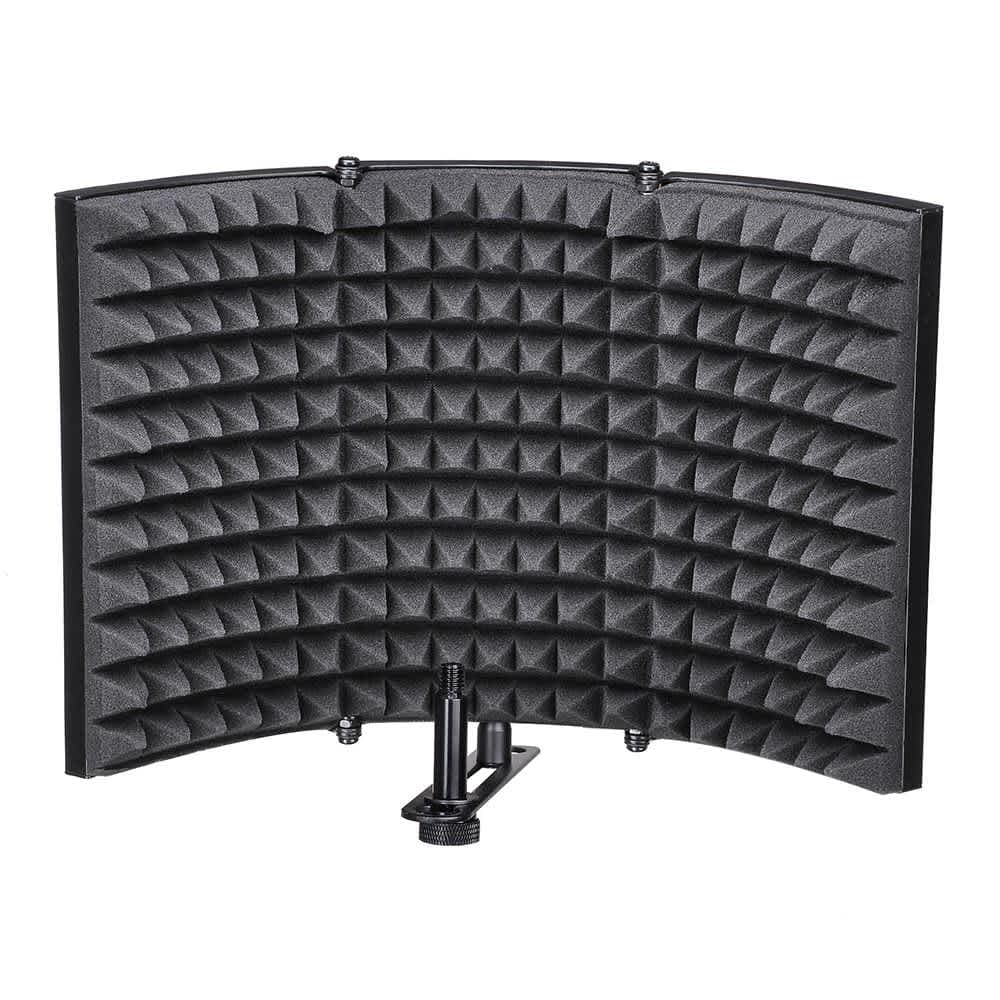 Yescom Studio Microphone Isolation Shield Acoustic Foam Panel Soundproof Filter Recording Panel Stand Mount #28SMS002-S-06-LO