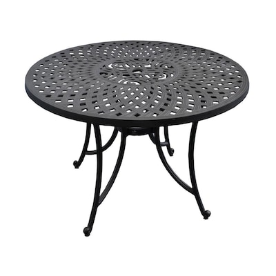 Crosley Furniture Sedona Round Outdoor, 42 Inch Round Patio Table Cover With Umbrella Hole
