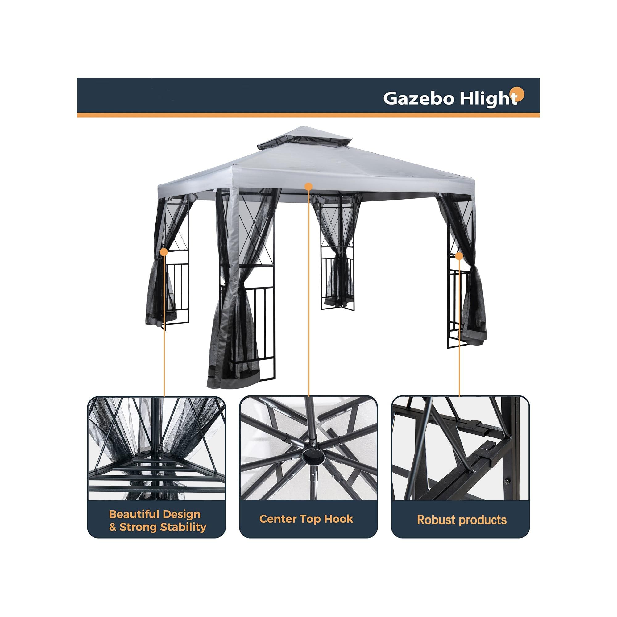 Bayfeve BF-7463HG Wood-Resin-Gazebos - View #6