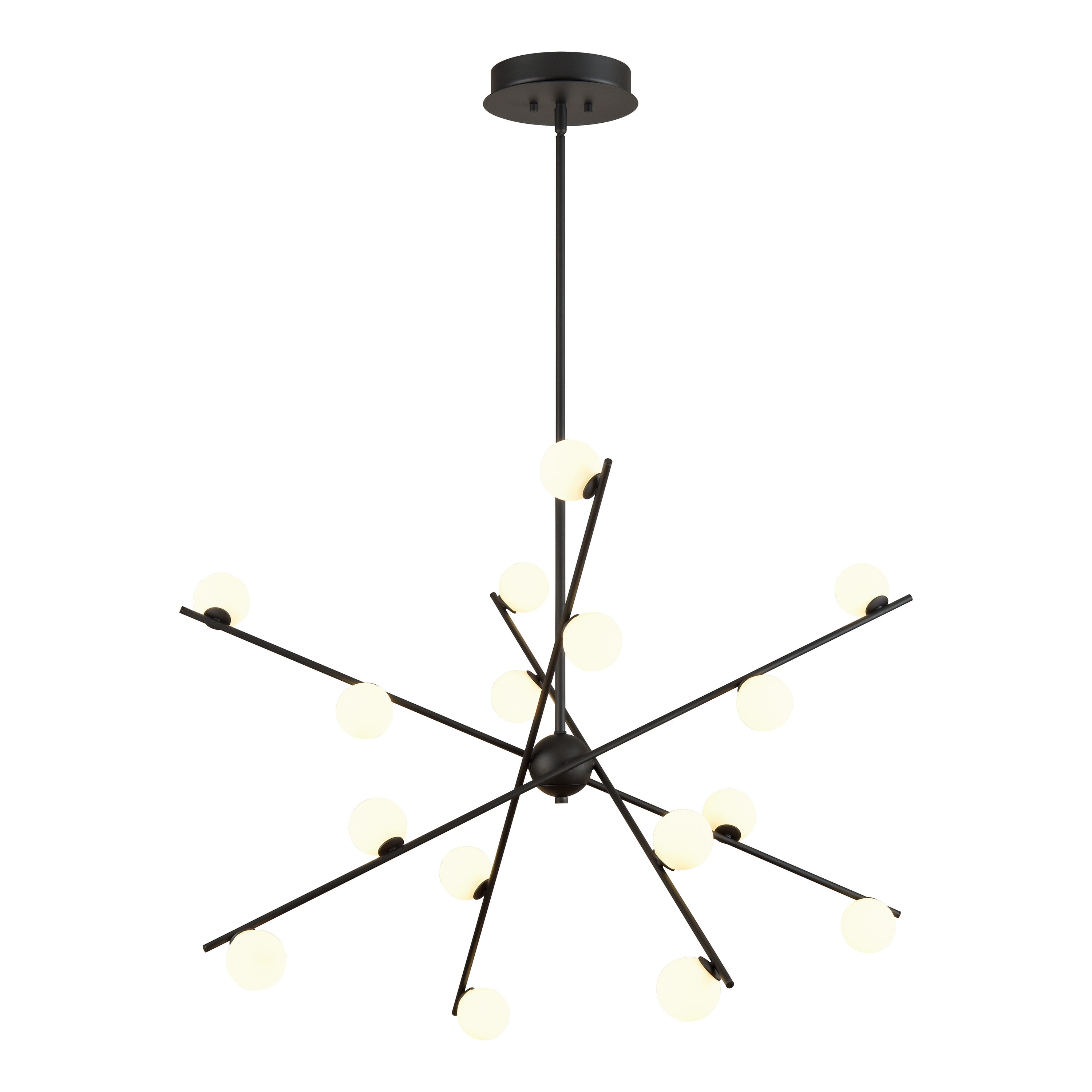 Westmore by ELK Lighting LW-202302010129 Dublin Black Mid-century For Use in Bedrooms, Dining Rooms, Foyers, Living Rooms Chandelier