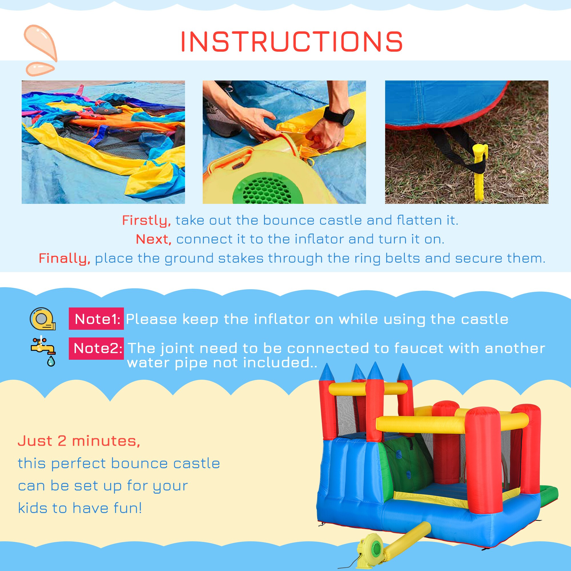 Outsunny 342-018V80 Bounce-Houses - View #5