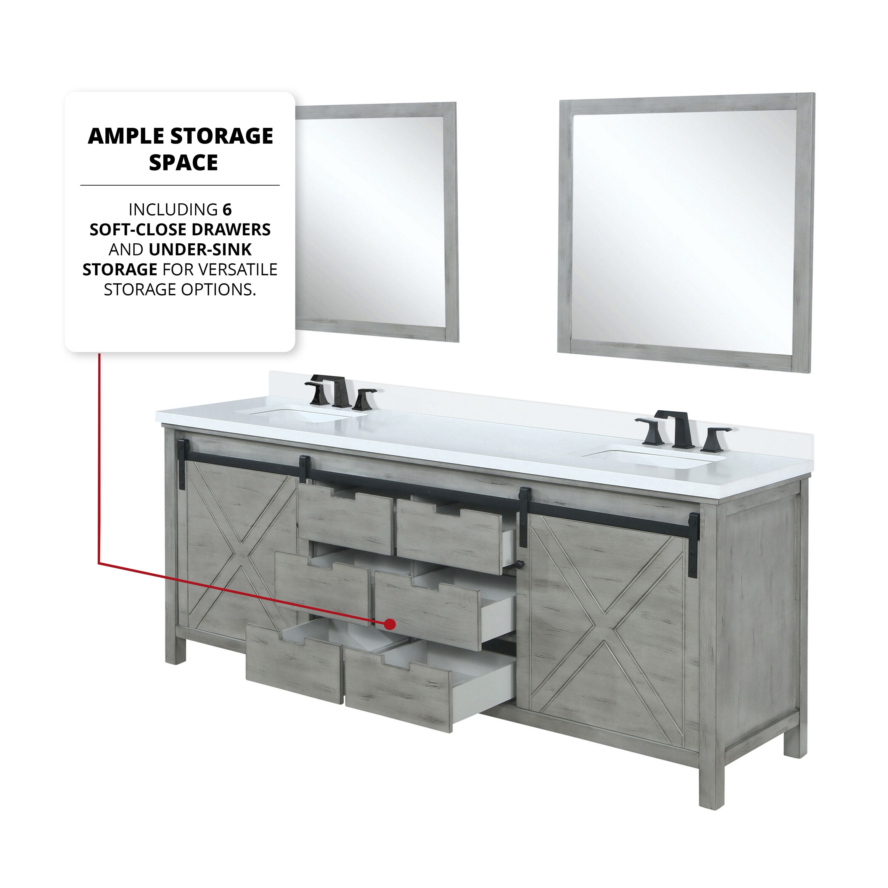 Lexora LVM80DH311 Bath-Vanity-Combo - View #7