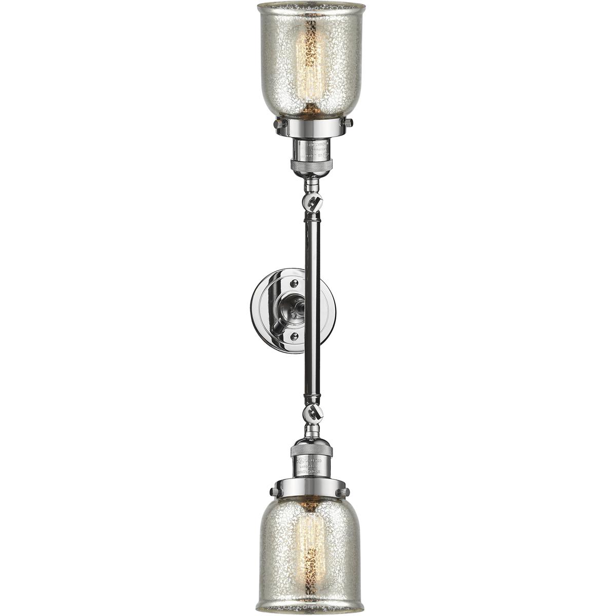  208-PC-G58 Franklin Restoration Small Bell Bathroom Vanity Light