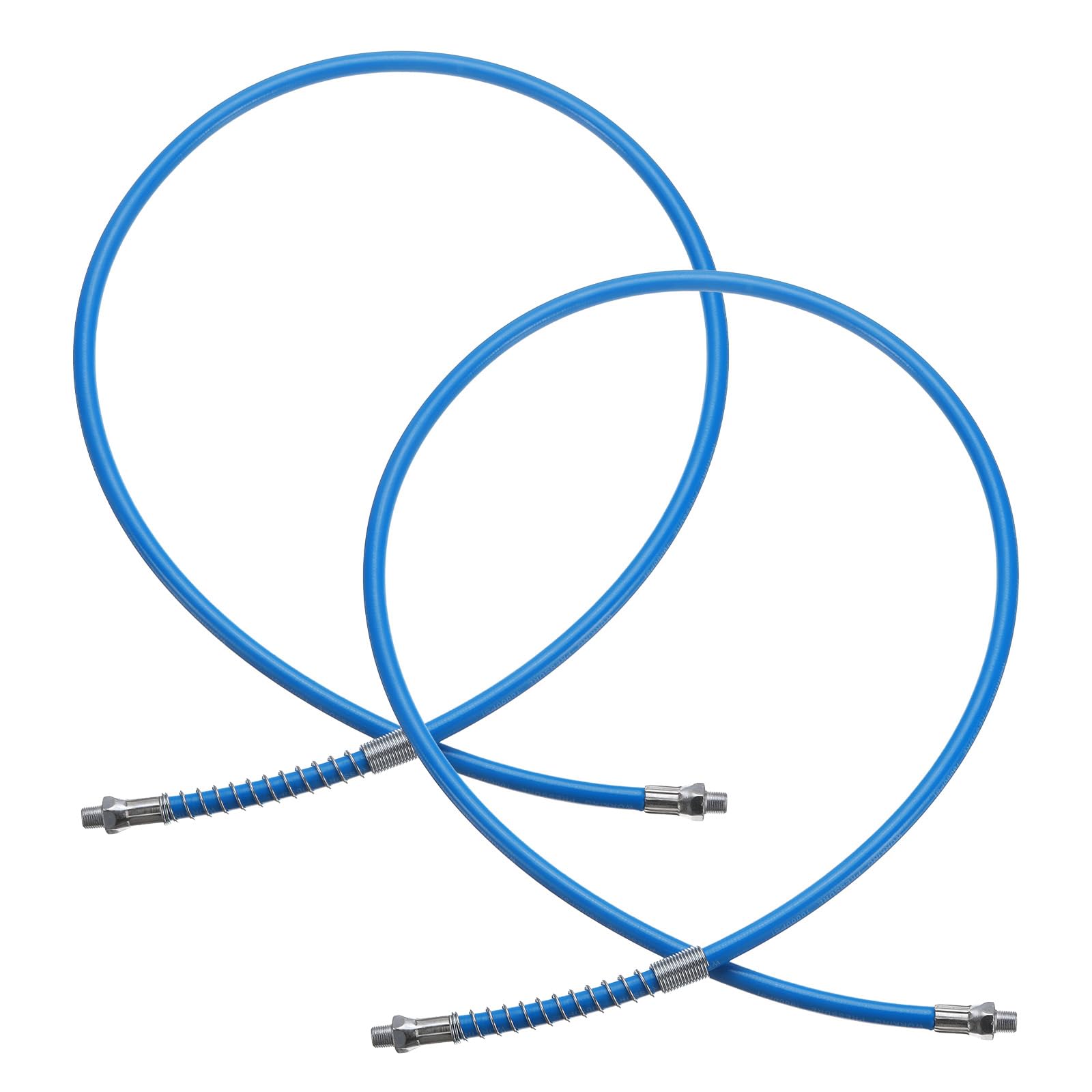 AKSCYZM  Grease Gun Hose 47.6 in 10000 PSI High Pressure Flexible Spring Coil with 1/8 NPT Threads Blue durable home and garden accessory