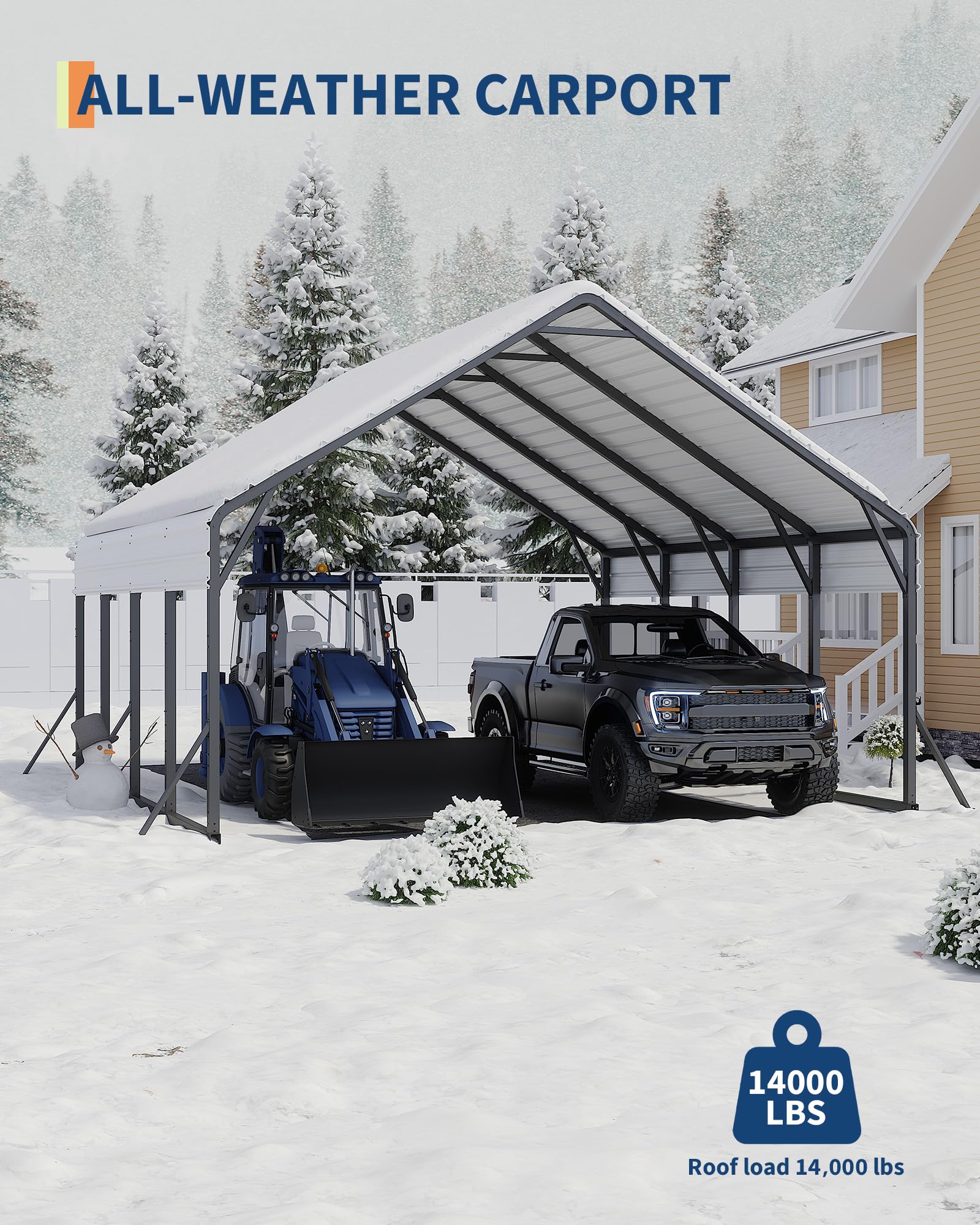 IdealHouse WEHHZ-H5587TXW4FD7 Carport-Covers - View #6