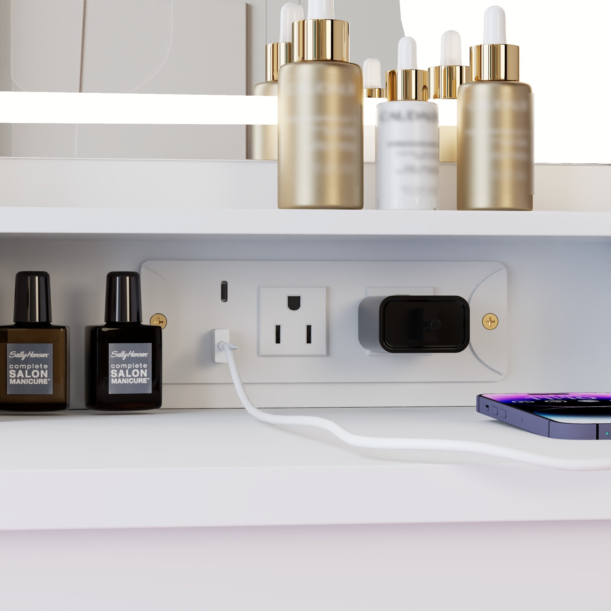 Homy Casa MORY WHITE Bedroom-Vanities - View #7