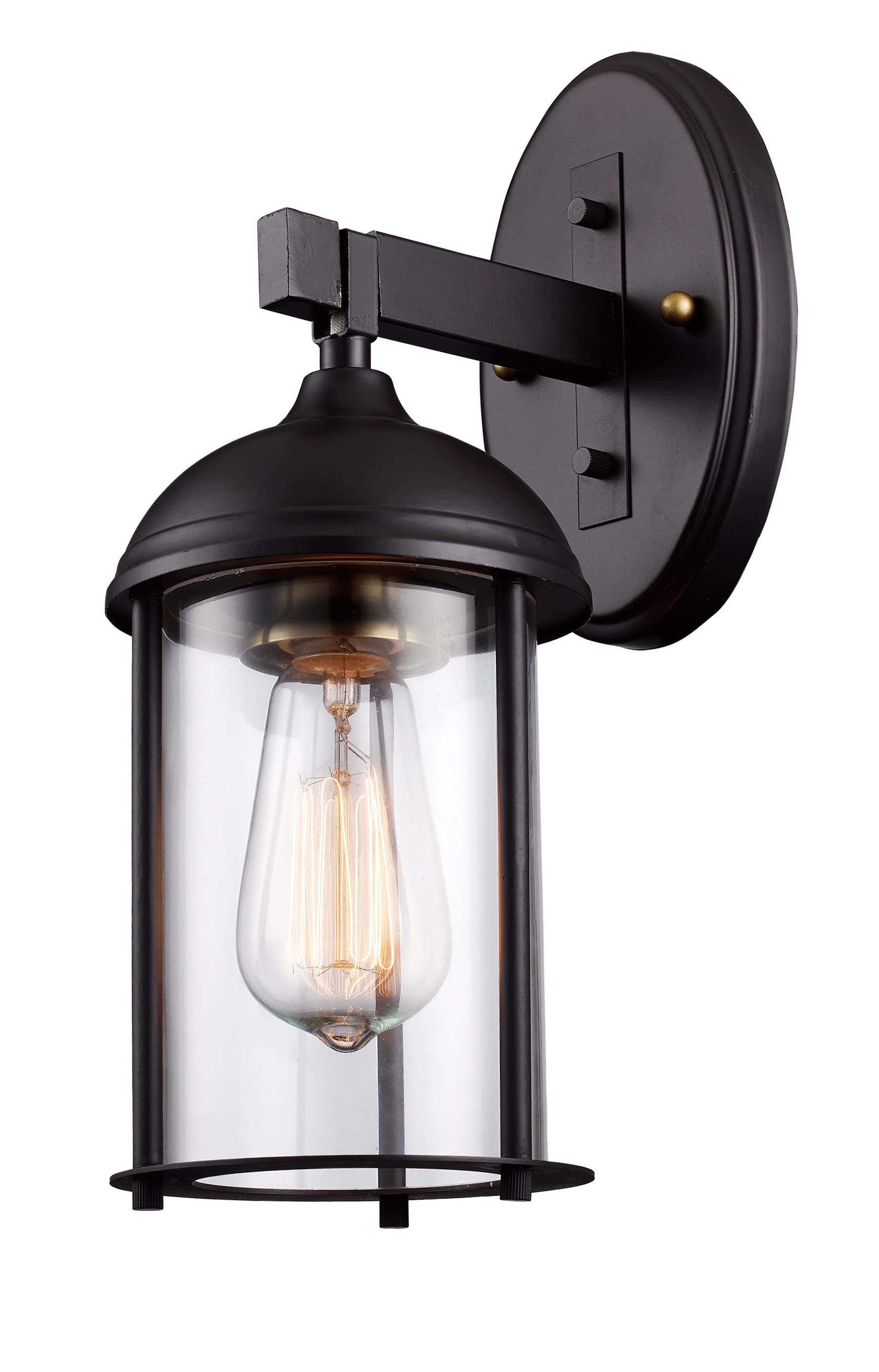 Trans Globe 50230 ROB Blues 1 -Light 13.5-in H Oil-rubbed Multiple colors Hardwired Outdoor Wall Light