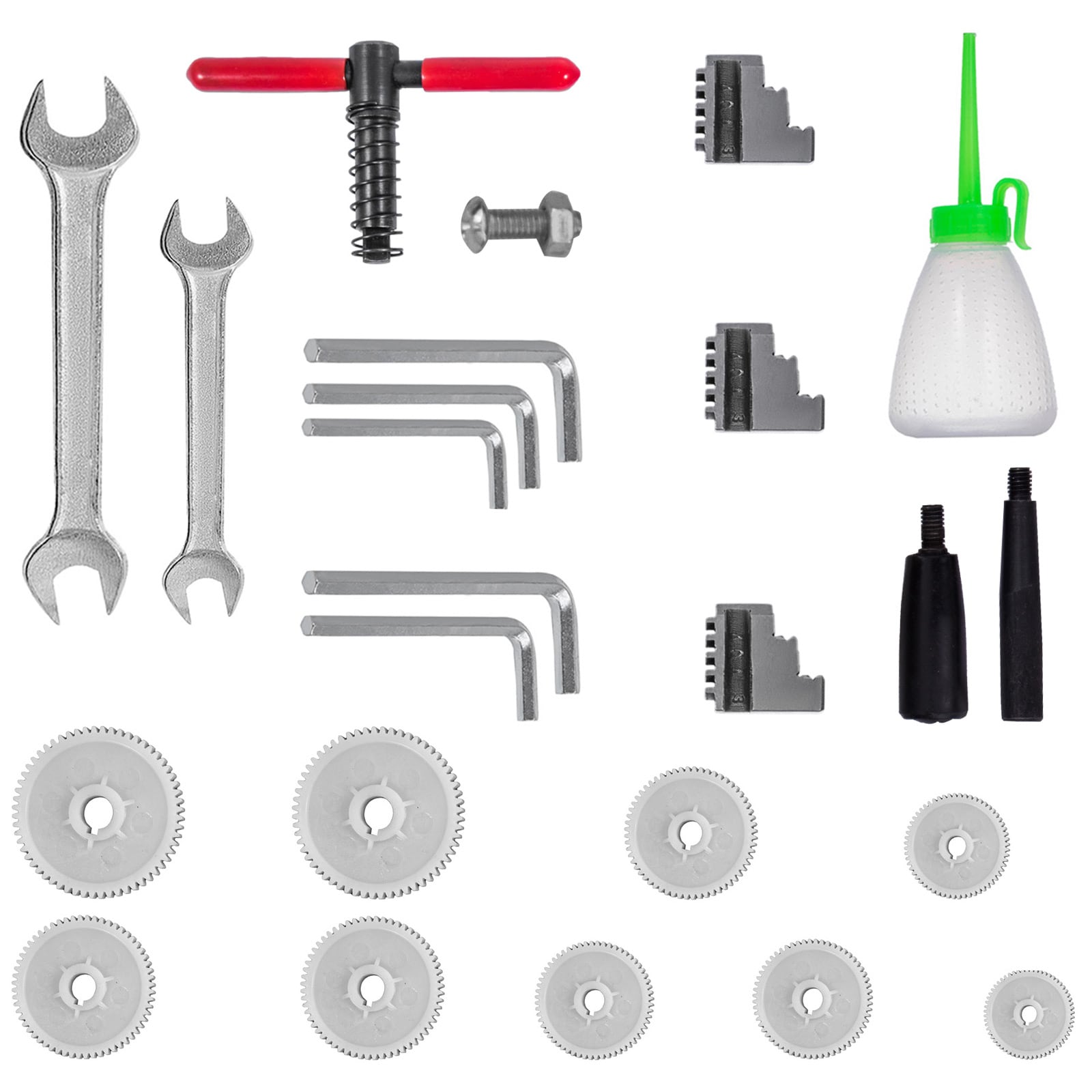 VEVOR SCJSMNCC061802028V1 Metal Lathe 7inx12in Precision Bench Top Mini Metal Lathe 550W  Metal Lathe Variable Speed 50-2500 RPM Nylon Gear With A Movable Lamp for Precision Parts Processing