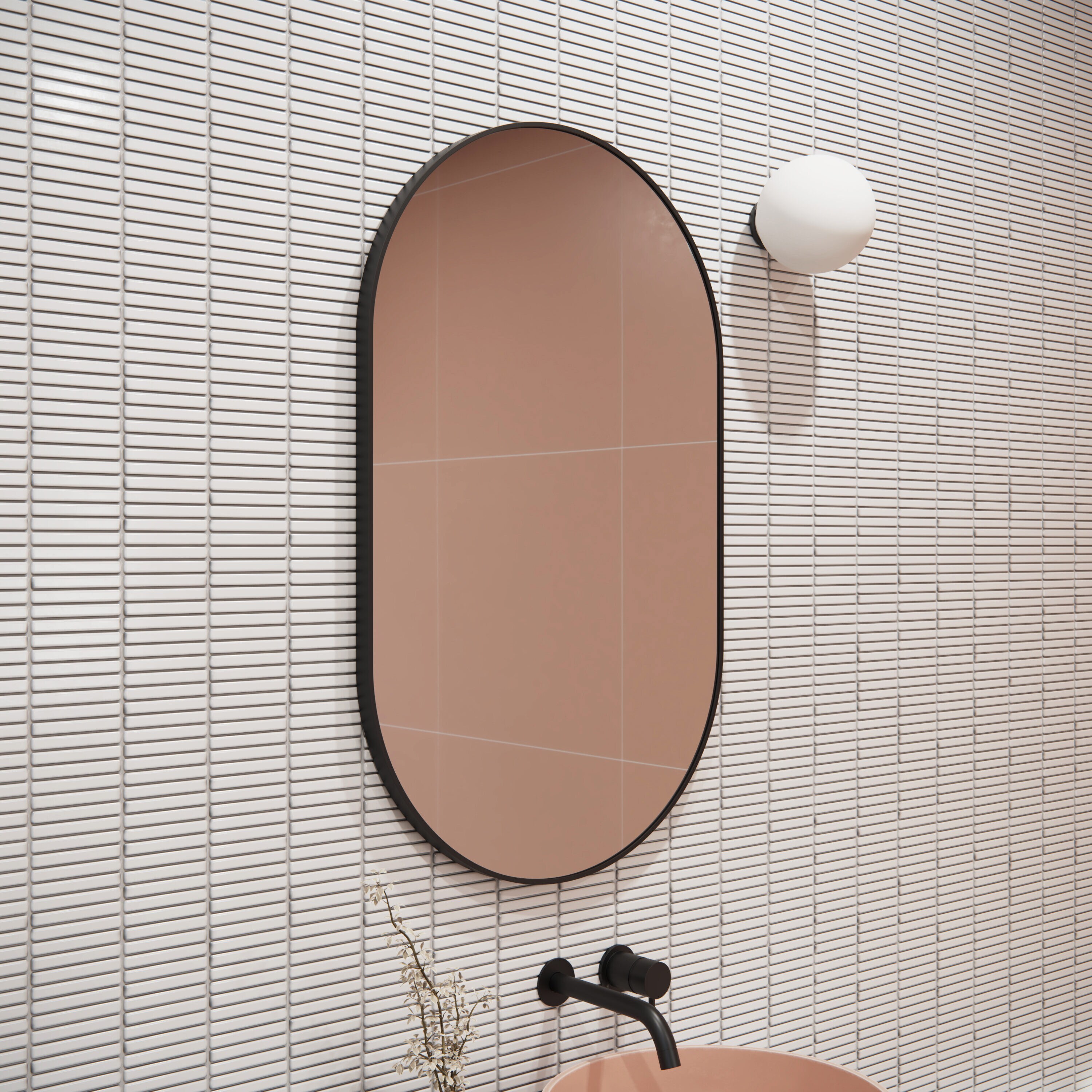 Glass Warehouse MF-PL-36X22-B Decor-Mirrors - View #3