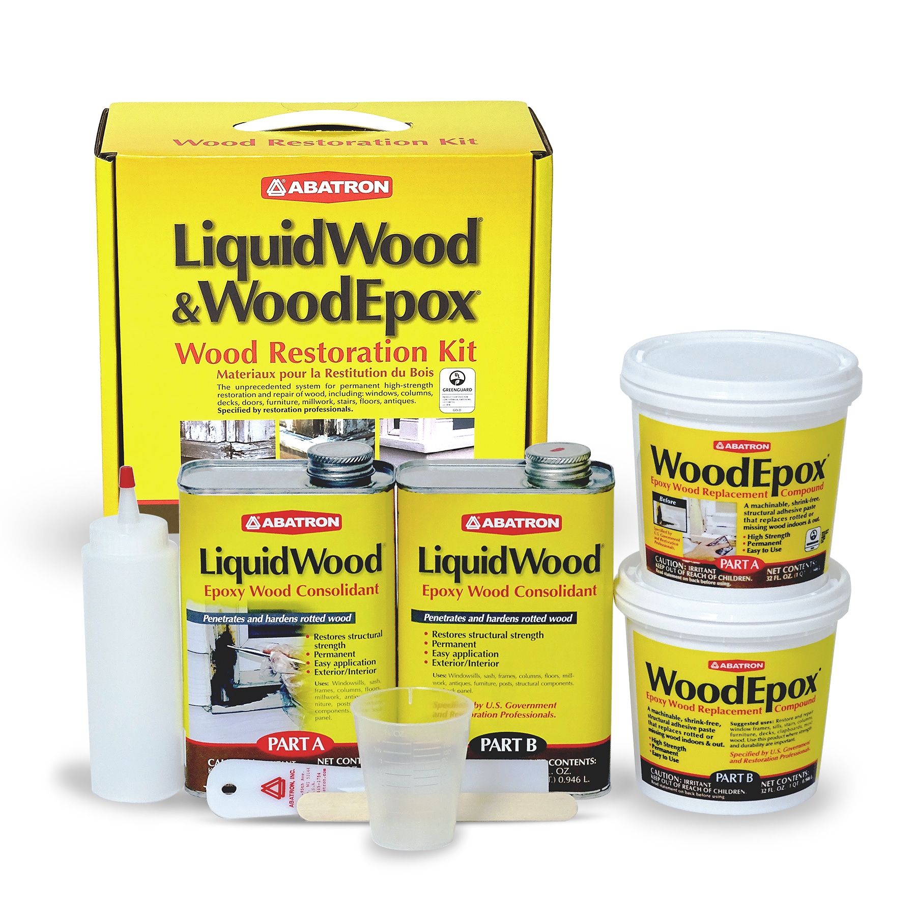 Wood Filler Series Name LiquidWood and WoodEpox Wood Restoration Kit