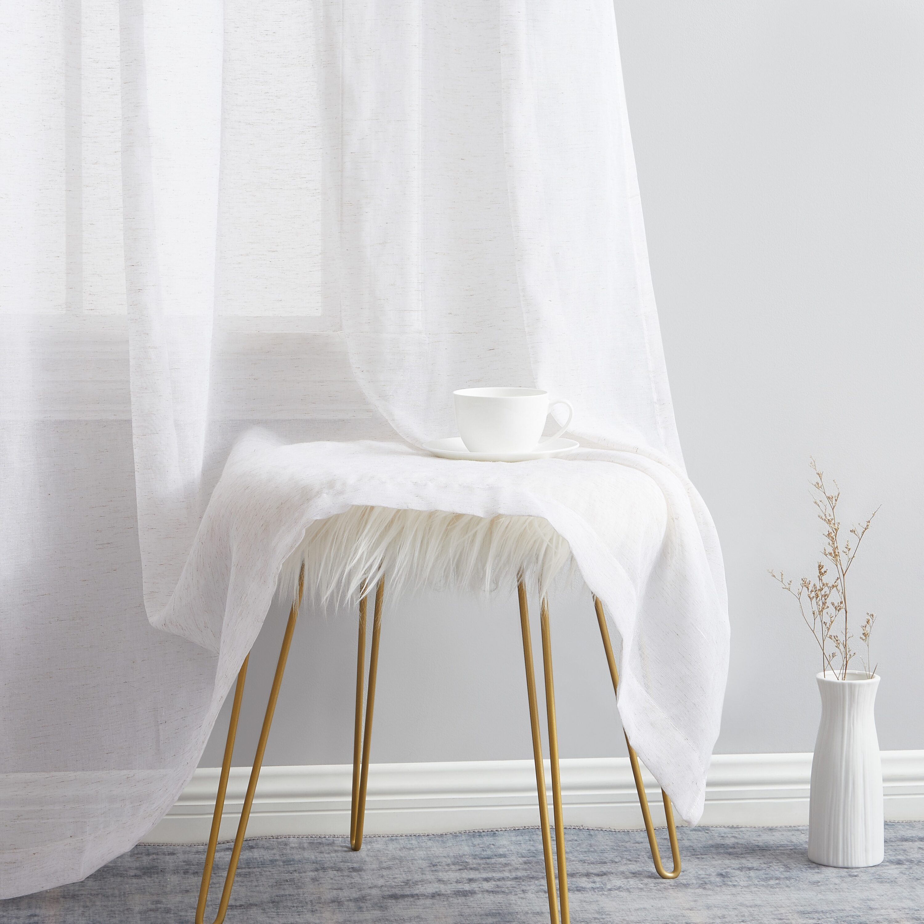 HLC.me SIERA-LN-WHT84 curtains - View #5