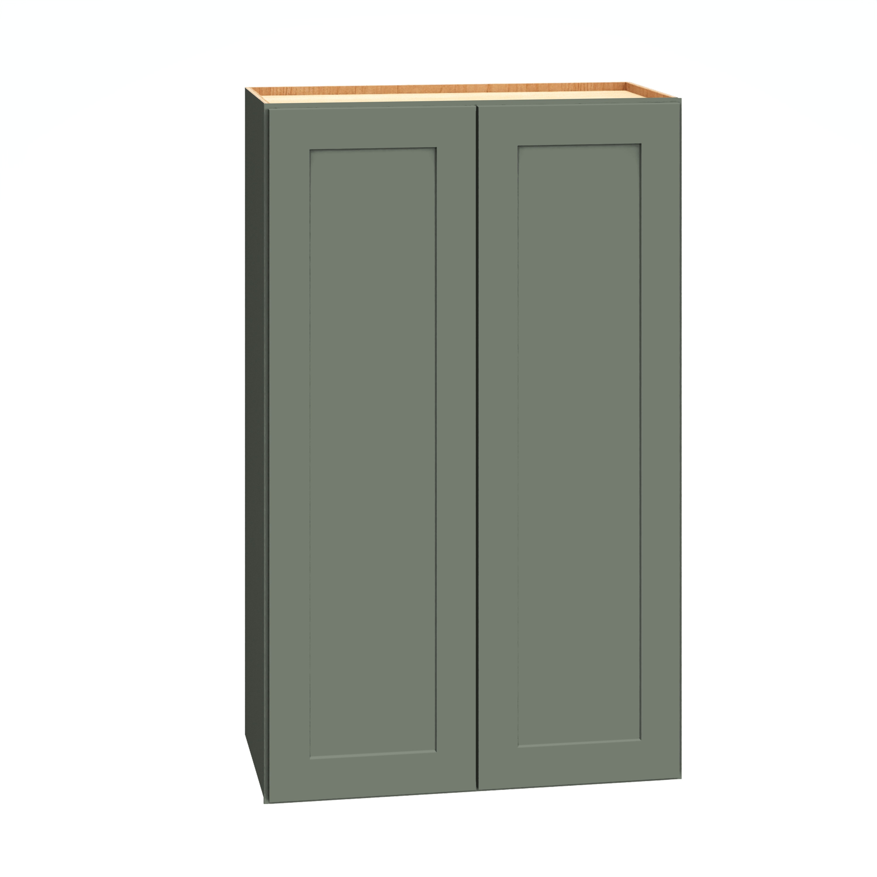 Diamond Express 61H-W2439 Jamestown 24-in W x 39-in H x 12-in D Retreat Green Wall Fully assembled Plywood Cabinet (Recessed Panel Shaker)