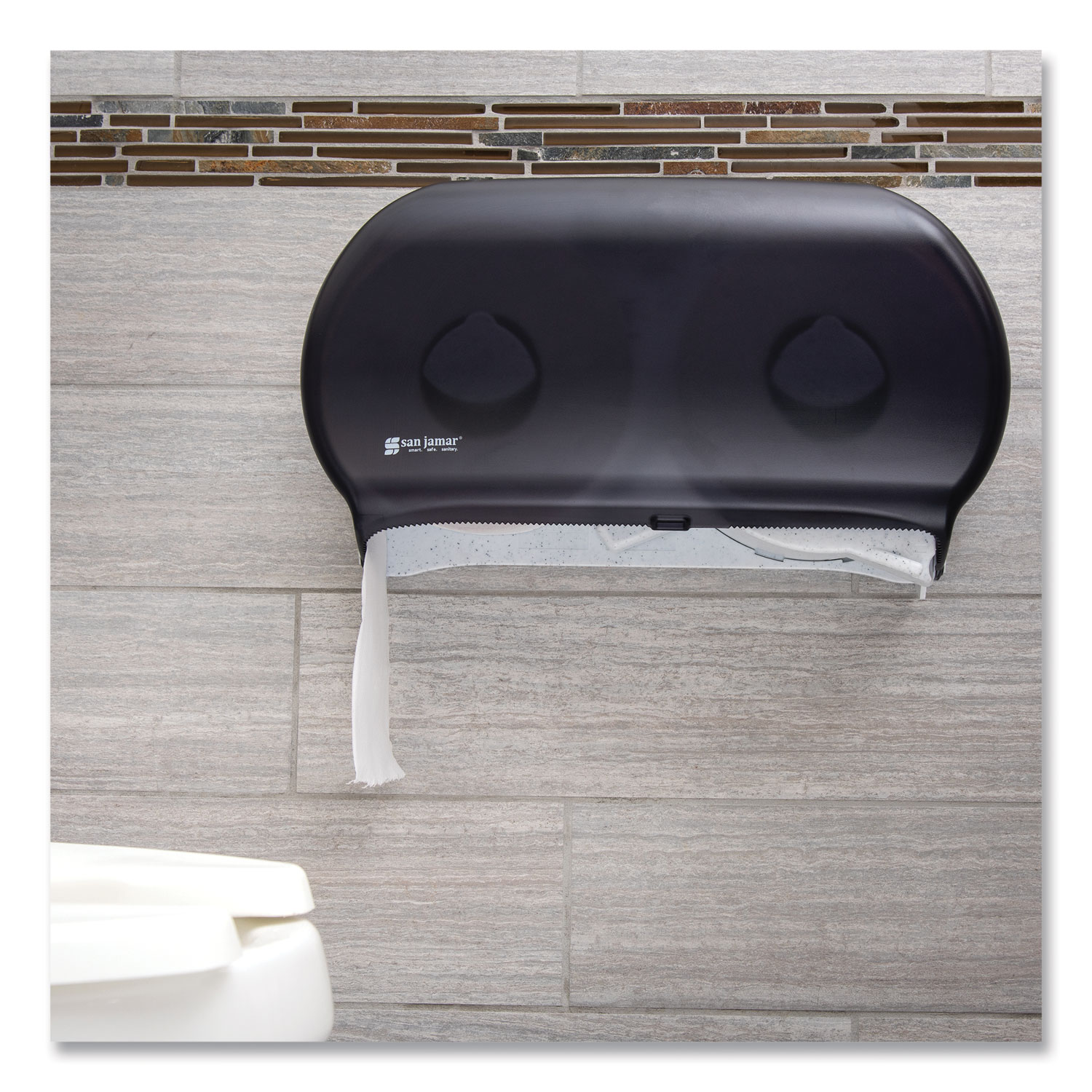 San Jamar SJMR4000TBK Comm-Toilet-Tissue-Dispensers - View #7