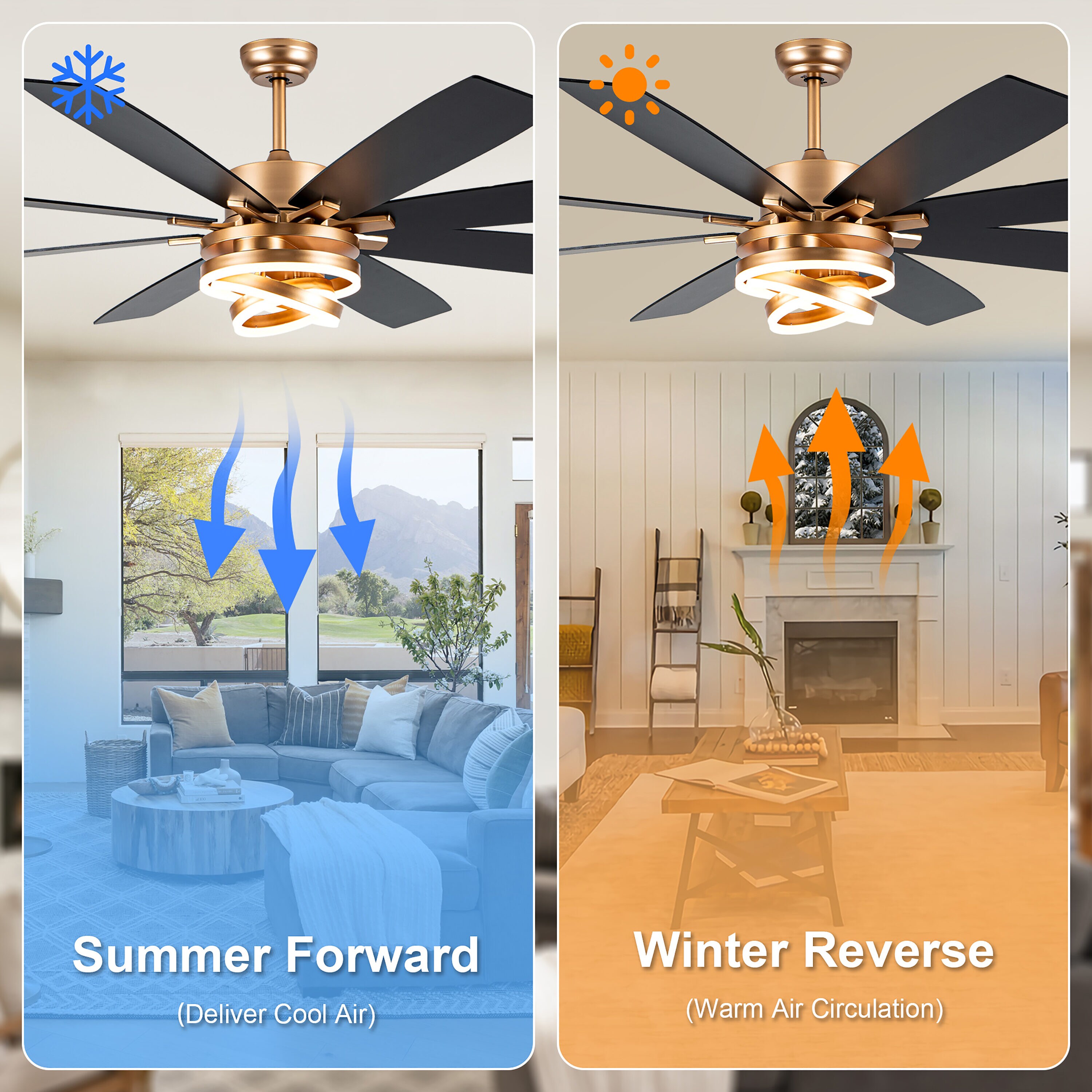 Cusp Barn DC7205-G Ceiling-Fans - View #4