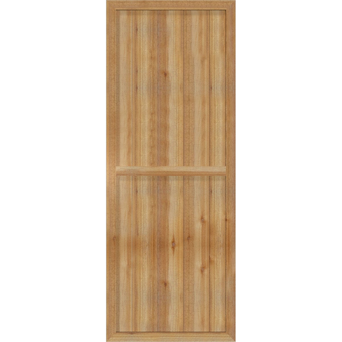 Ekena Millwork RBF06S26X071RWR 26.875-in W x 71-in H Unfinished Paintable/Stainable Board and batten Framed Wood Exterior Shutters ( 2 -Pack )