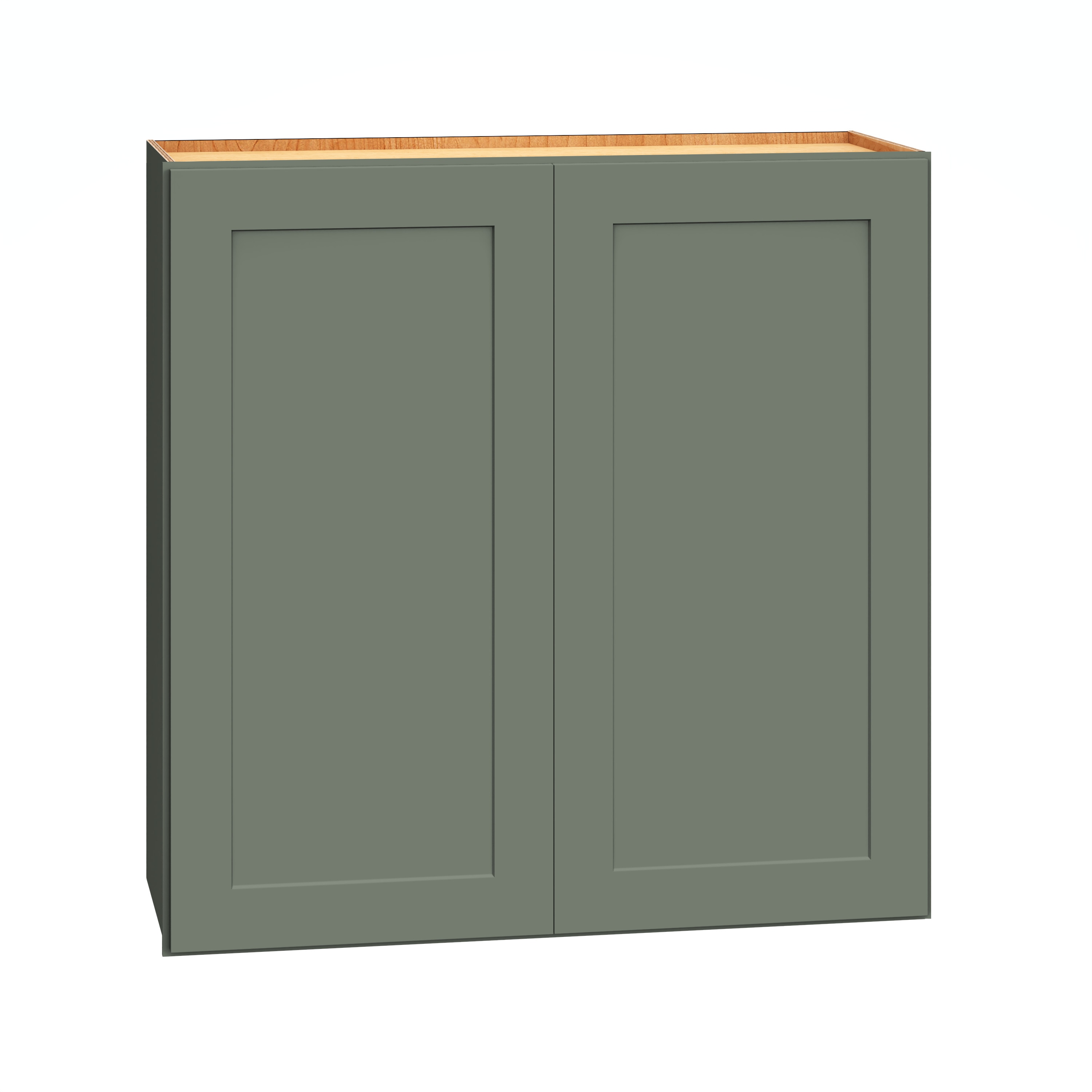 Diamond Express 61H-W3030 Jamestown 30-in W x 30-in H x 12-in D Retreat Green Wall Fully assembled Plywood Cabinet (Recessed Panel Shaker)
