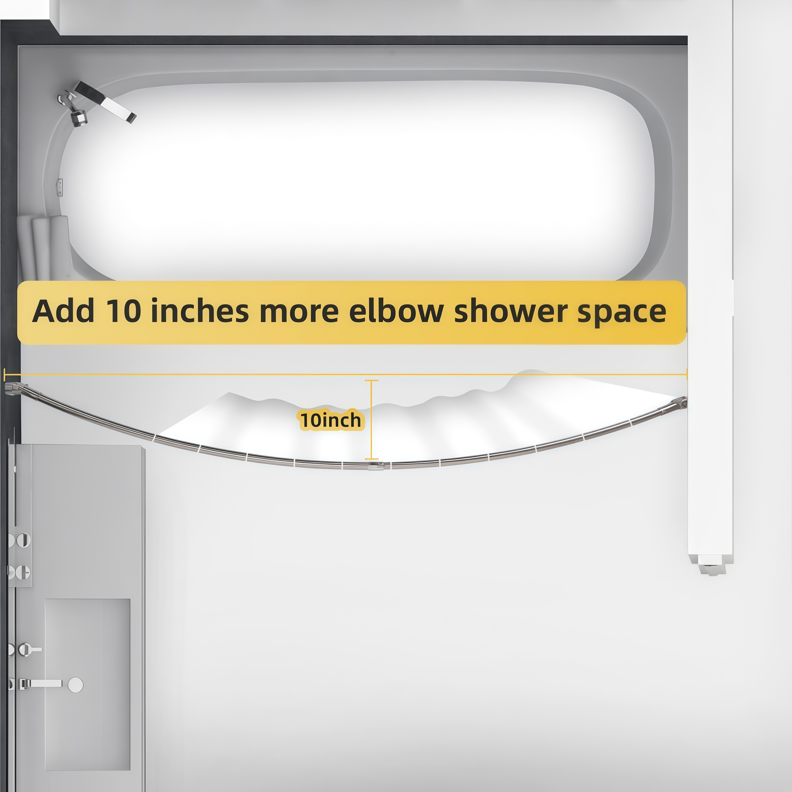 Numhew NHSEAN7867 Shower-Rods - View #5