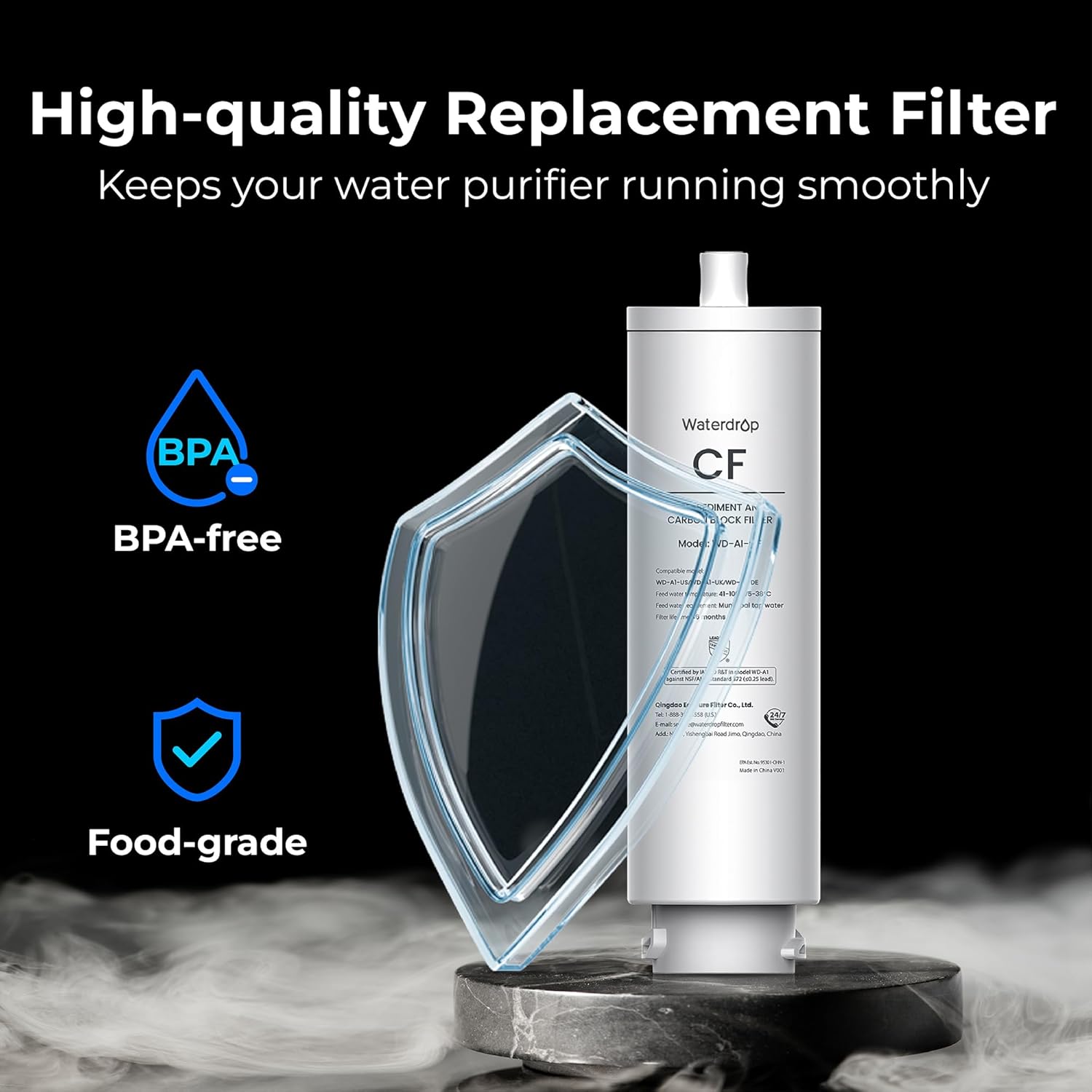 Waterdrop B-WD-A1-CF Replacement-Water-Filters-Cartridges - View #2