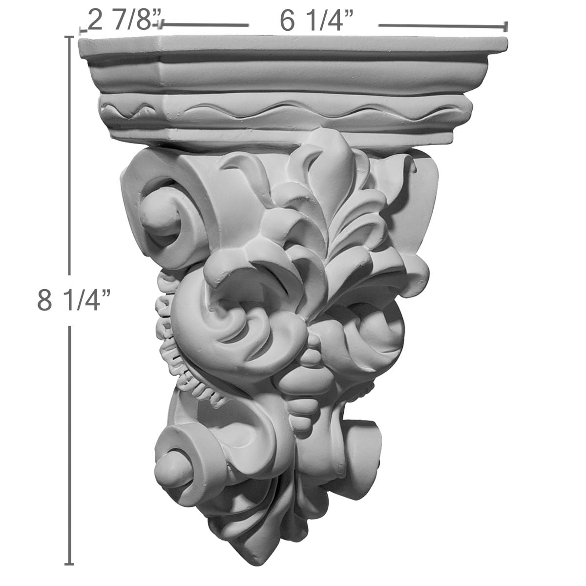 Ekena Millwork COR06X02X08LF corbels - View #2