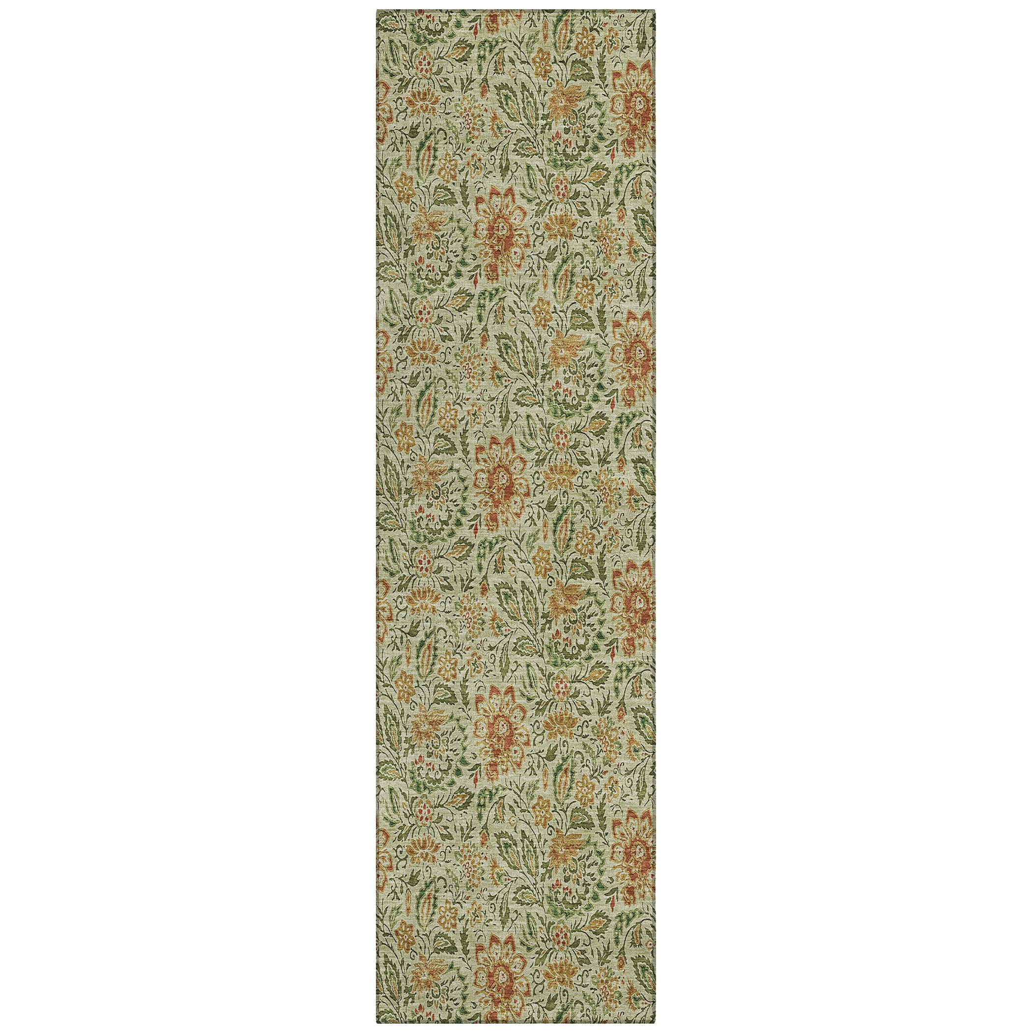 Addison Rugs ACN660AL2X8 Chantille ACN660AL 2 x 7 (ft) Polyester Aloe Rectangular Indoor/Outdoor Geometric Machine washable Runner rug