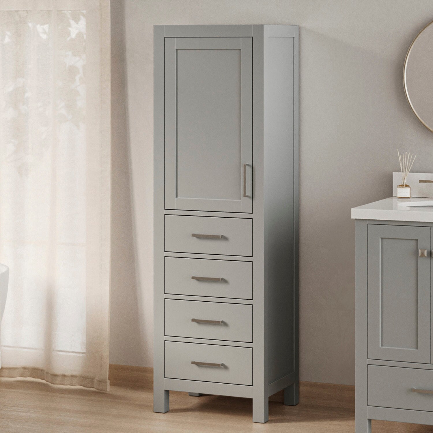 ARIEL A2065-LC-GRY Linen-Cabinets - View #3