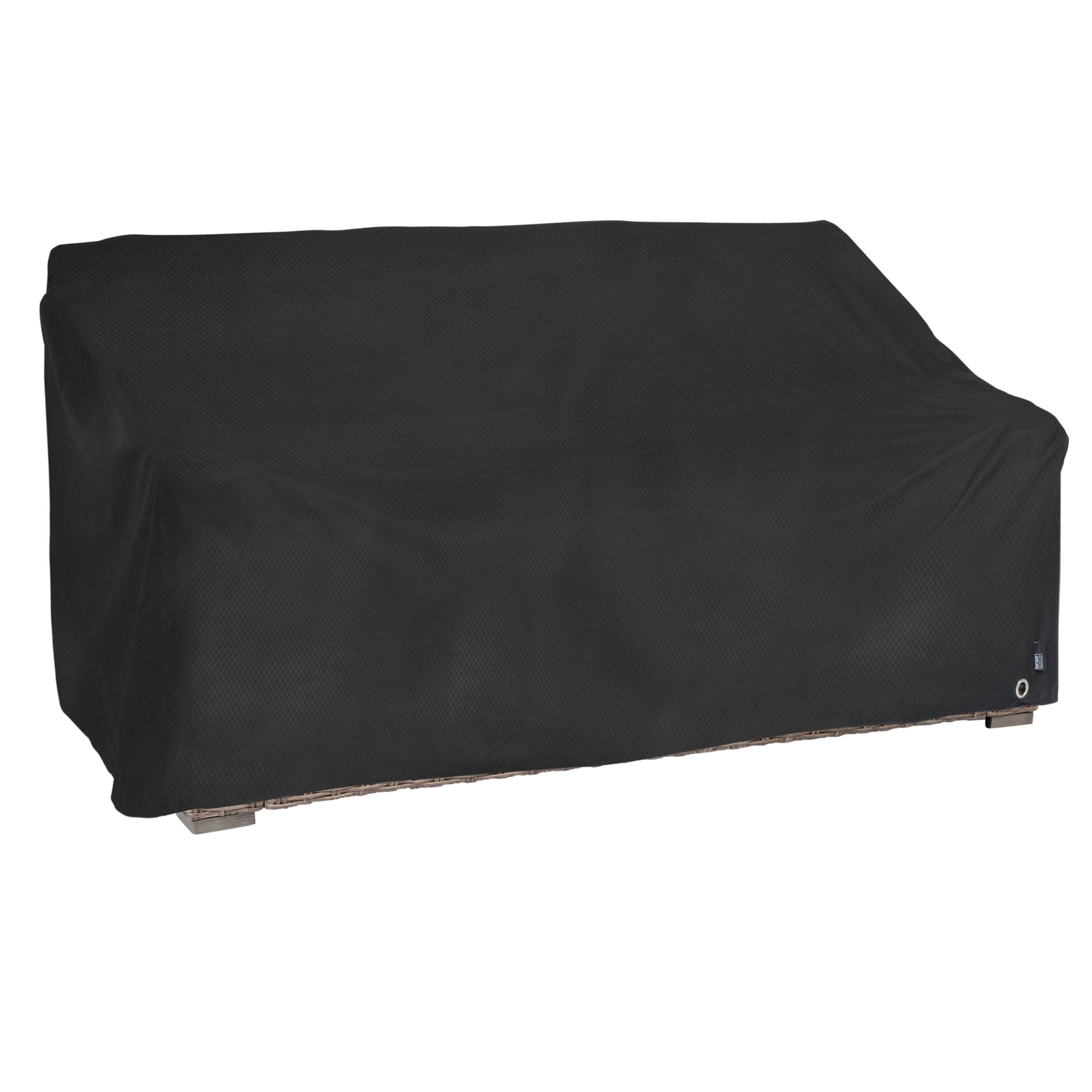 Modern Leisure 3084KIT Black Polyester Patio Furniture Cover For Loveseat