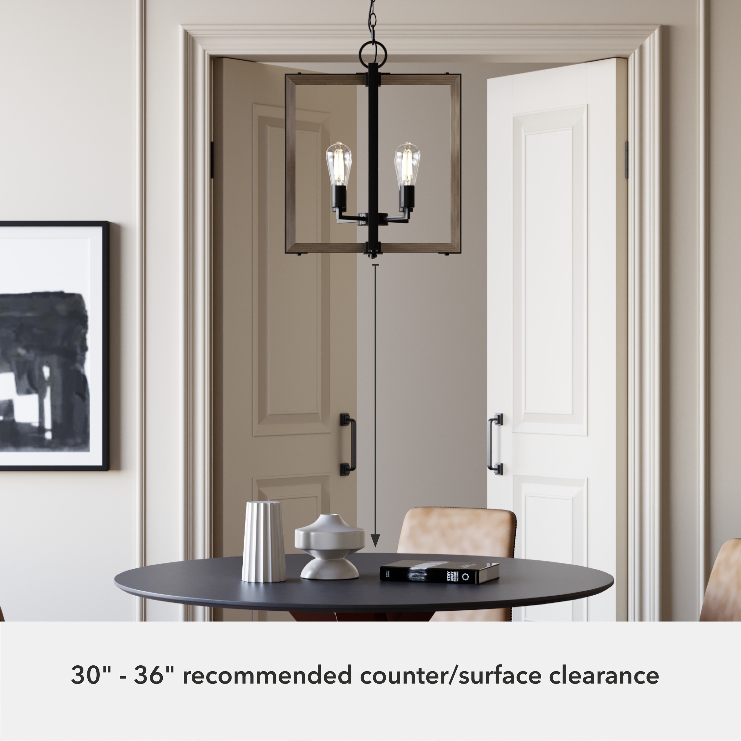 Noble Bronze 18.5" Modern Rustic Pendant Light Fixture