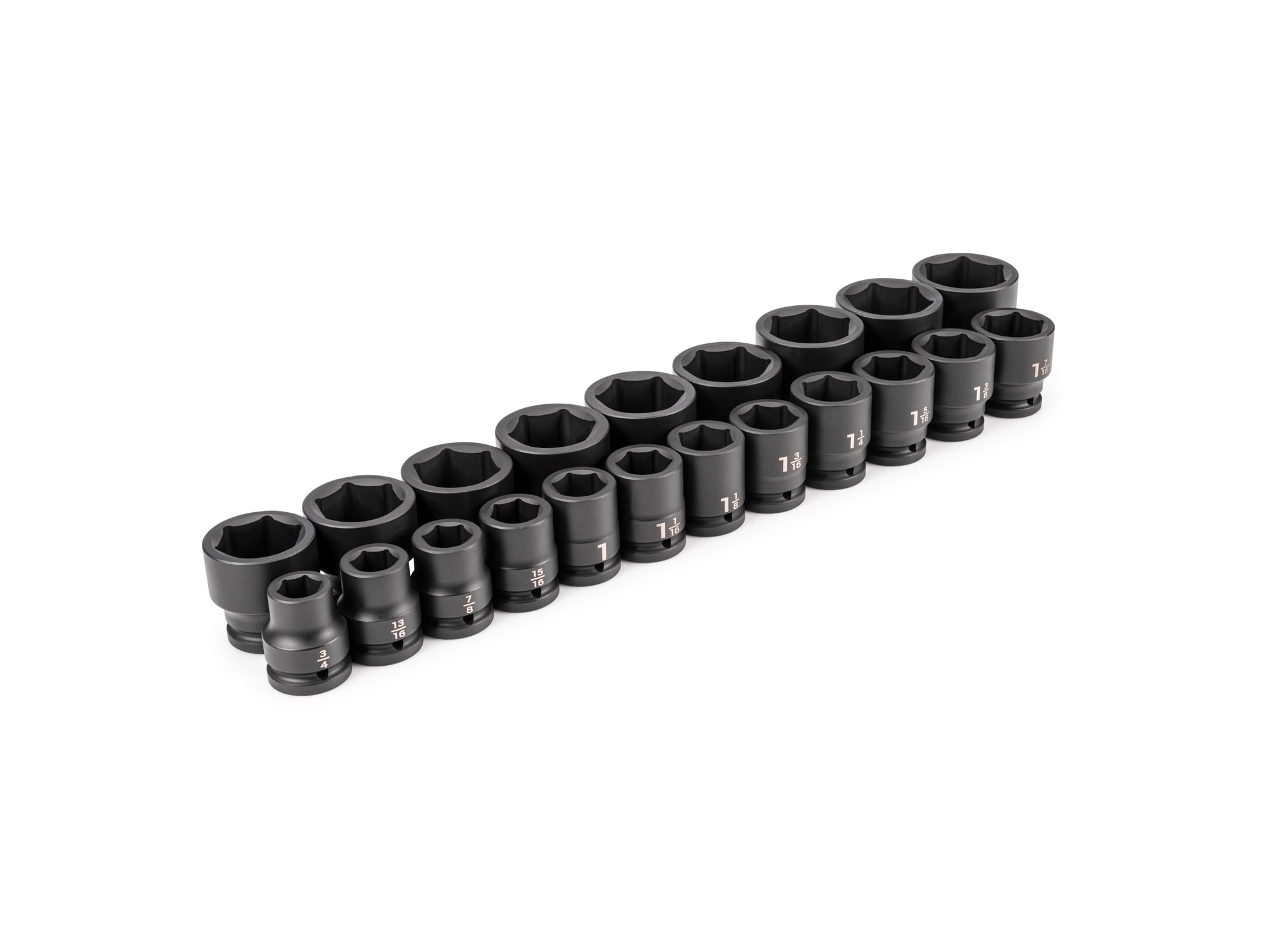 TEKTON SID93001 21 -Piece Standard (SAE) 3/4-in Drive Set 6-point Impact Socket Set